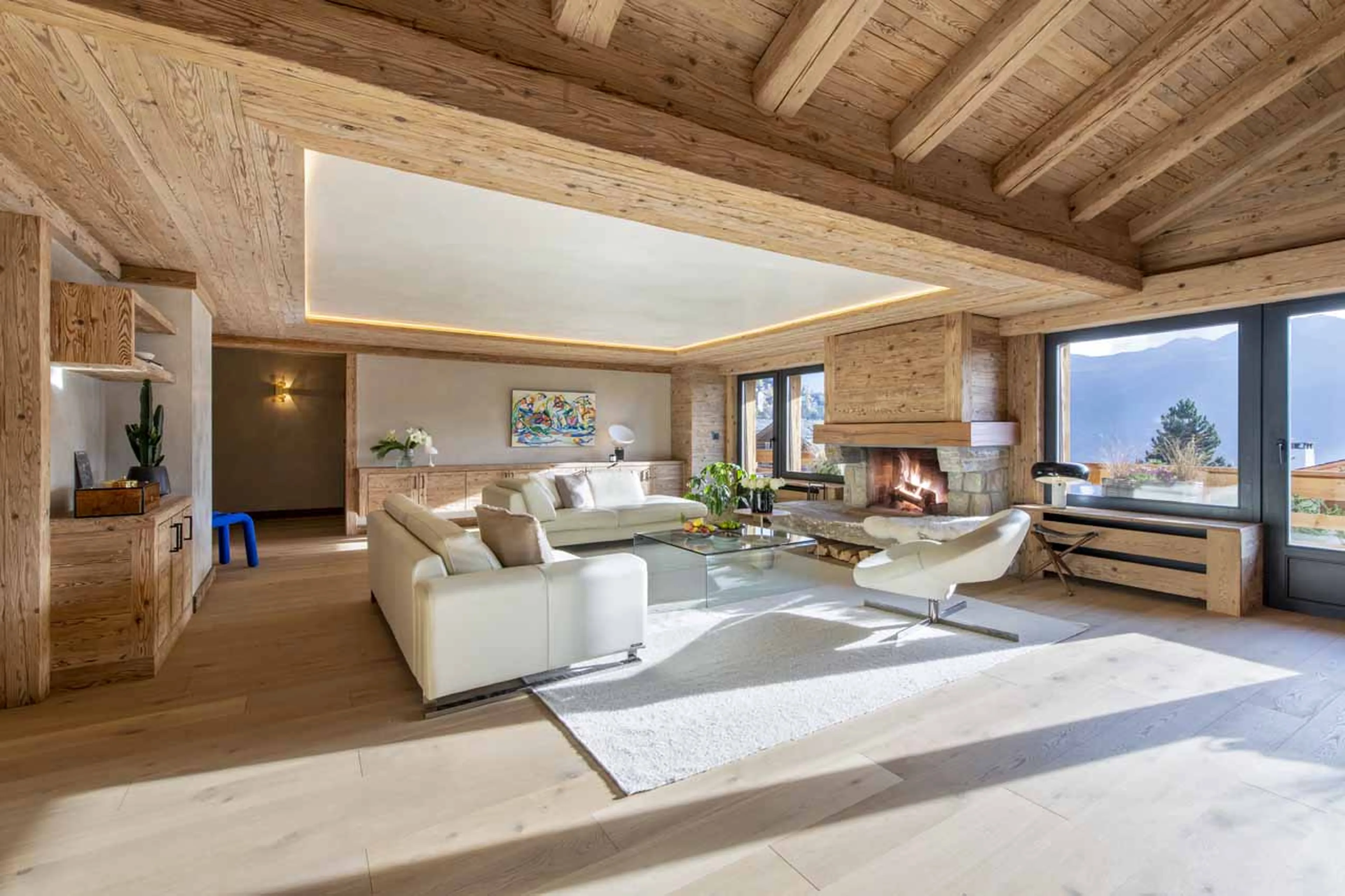 Living area at Apartment Madelia in Verbier