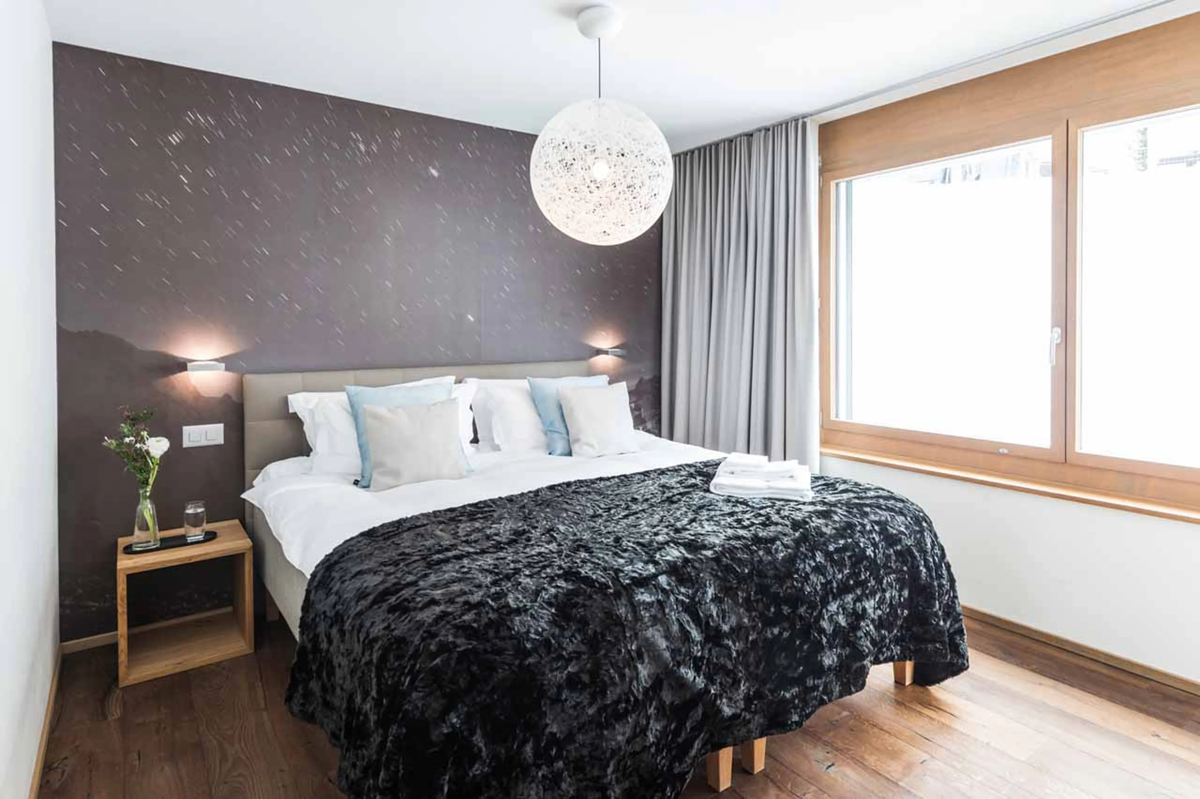 Bedroom two at Apartment Matten in Zermatt