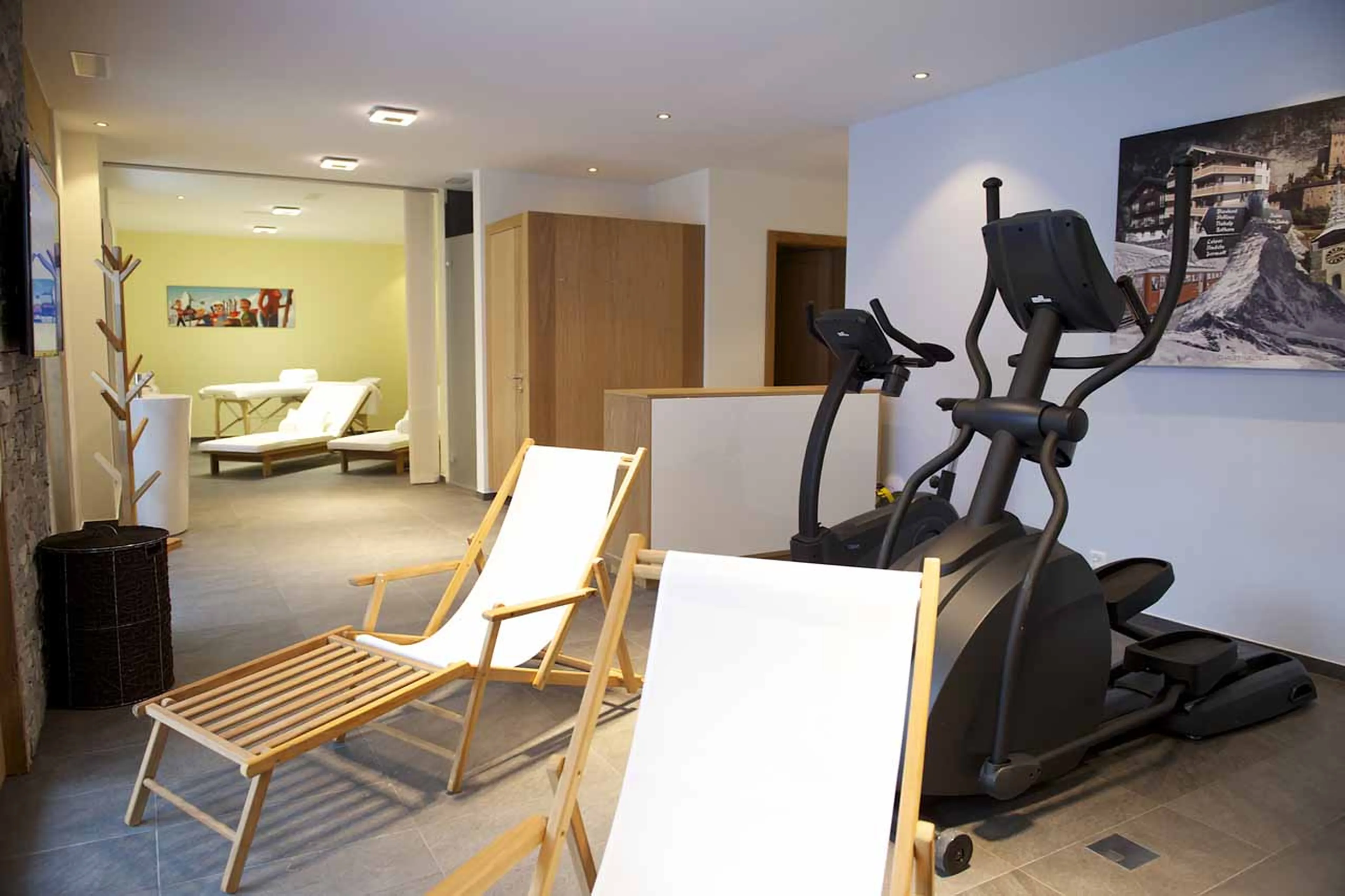 Small fitness area at Apartment Matten in Zermatt