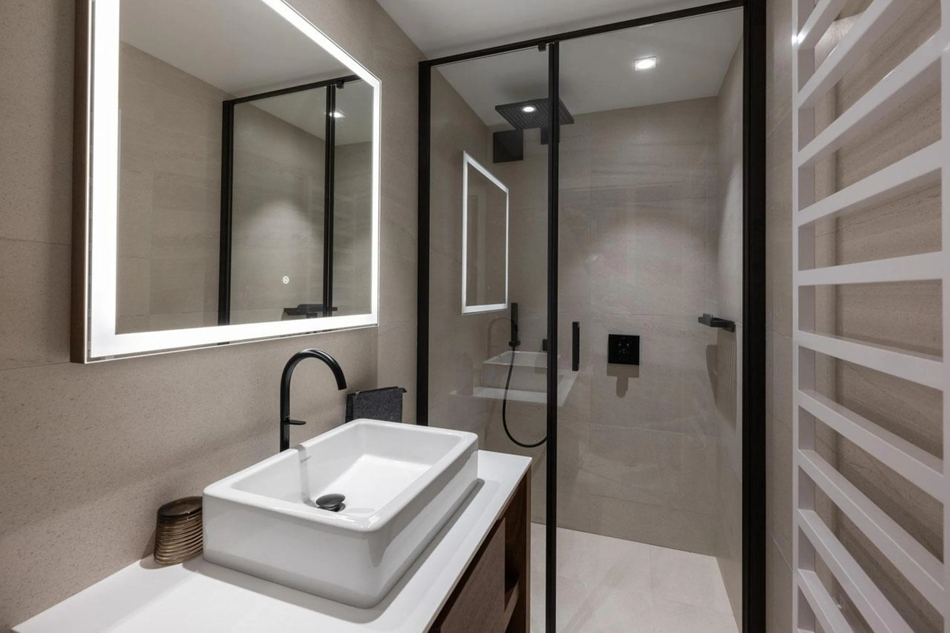 Shower room at Apartment Michaelo in Courchevel 1850