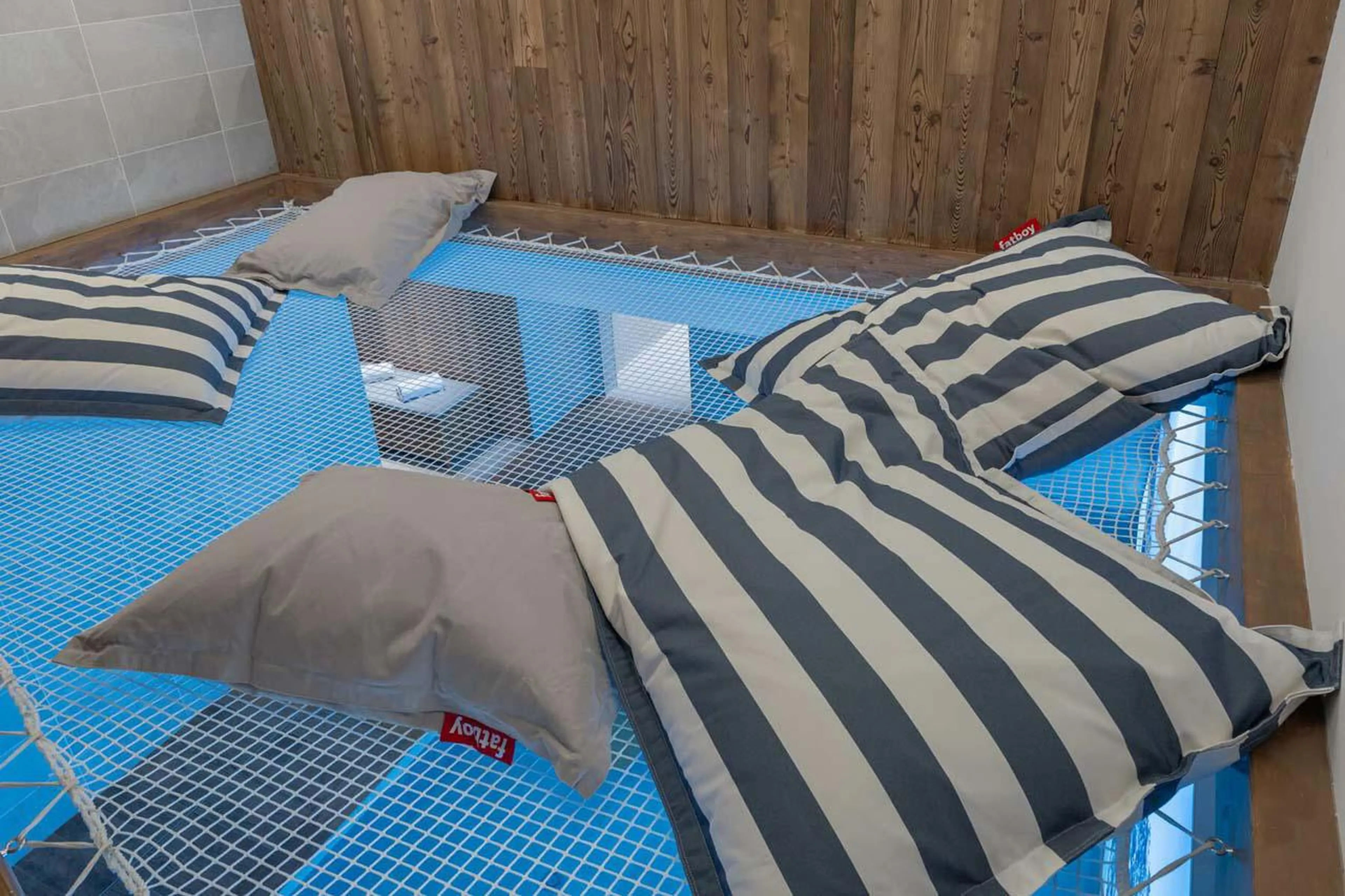 Relaxation space above swimming pool at Apartment Michaelo in Courchevel 1850