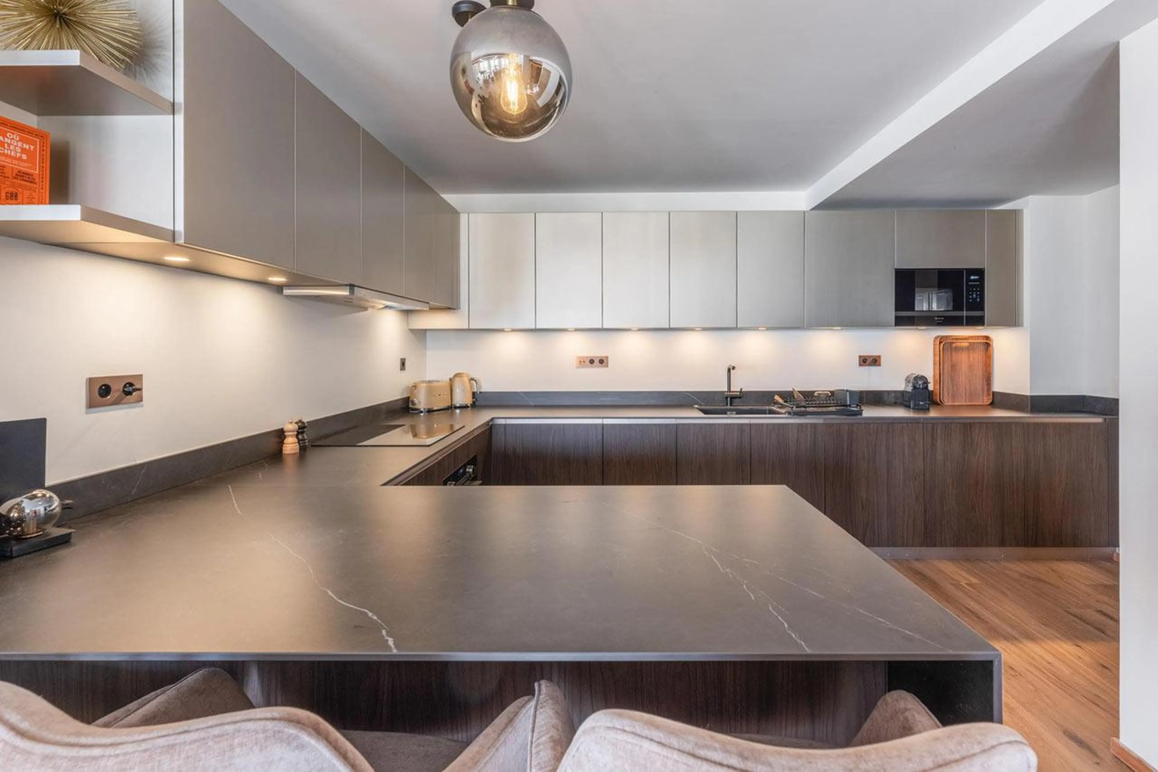 Well-equipped kitchen of Apartment Mistero in Courchevel 1850