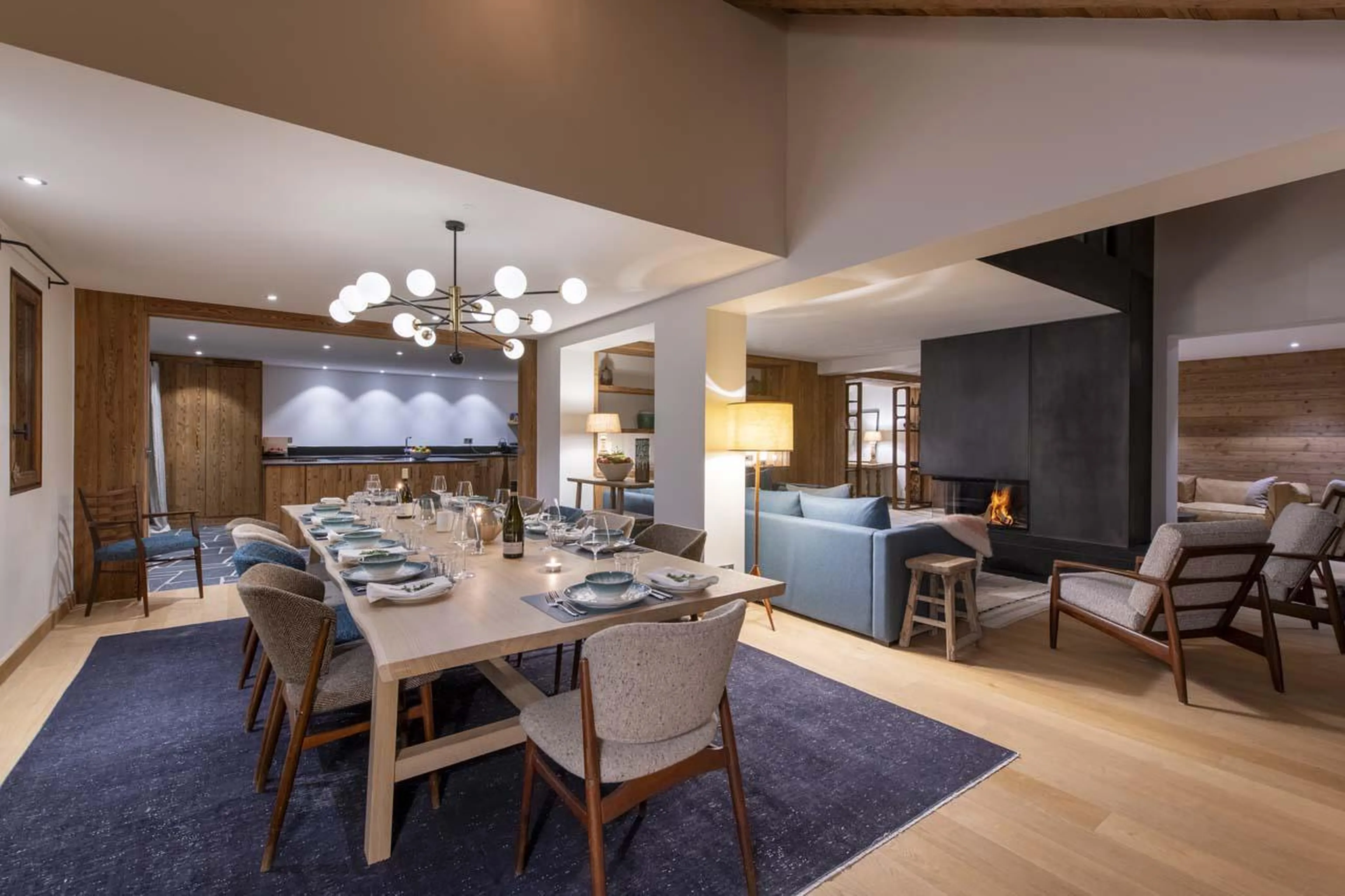 Open-plan living area at Apartment Nanuq in Meribel