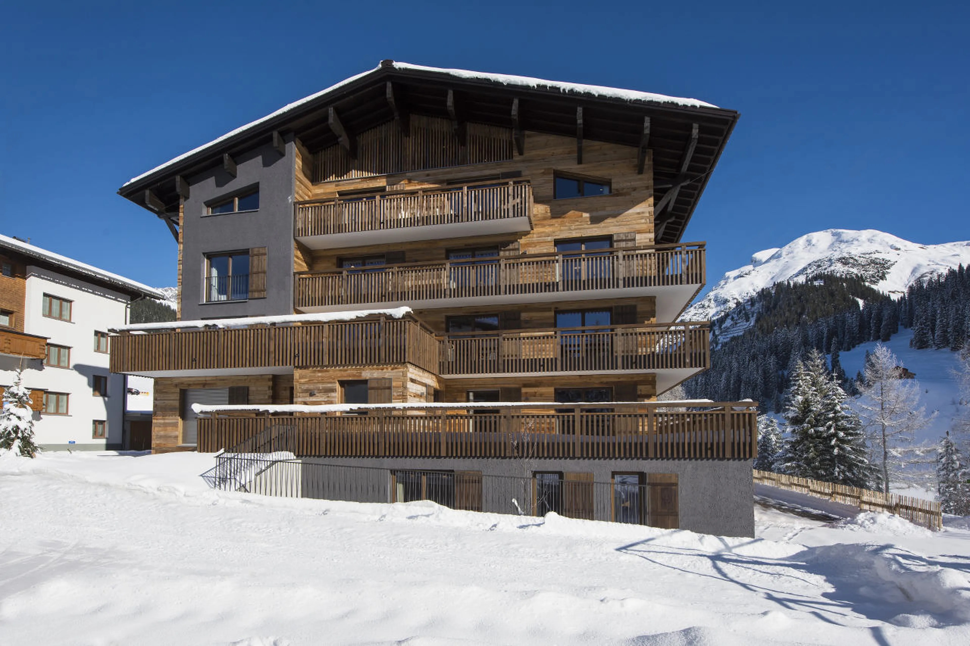 Nidus Apartment 1 in Lech, only a 2 minute walk from Schlosskopf chairlift