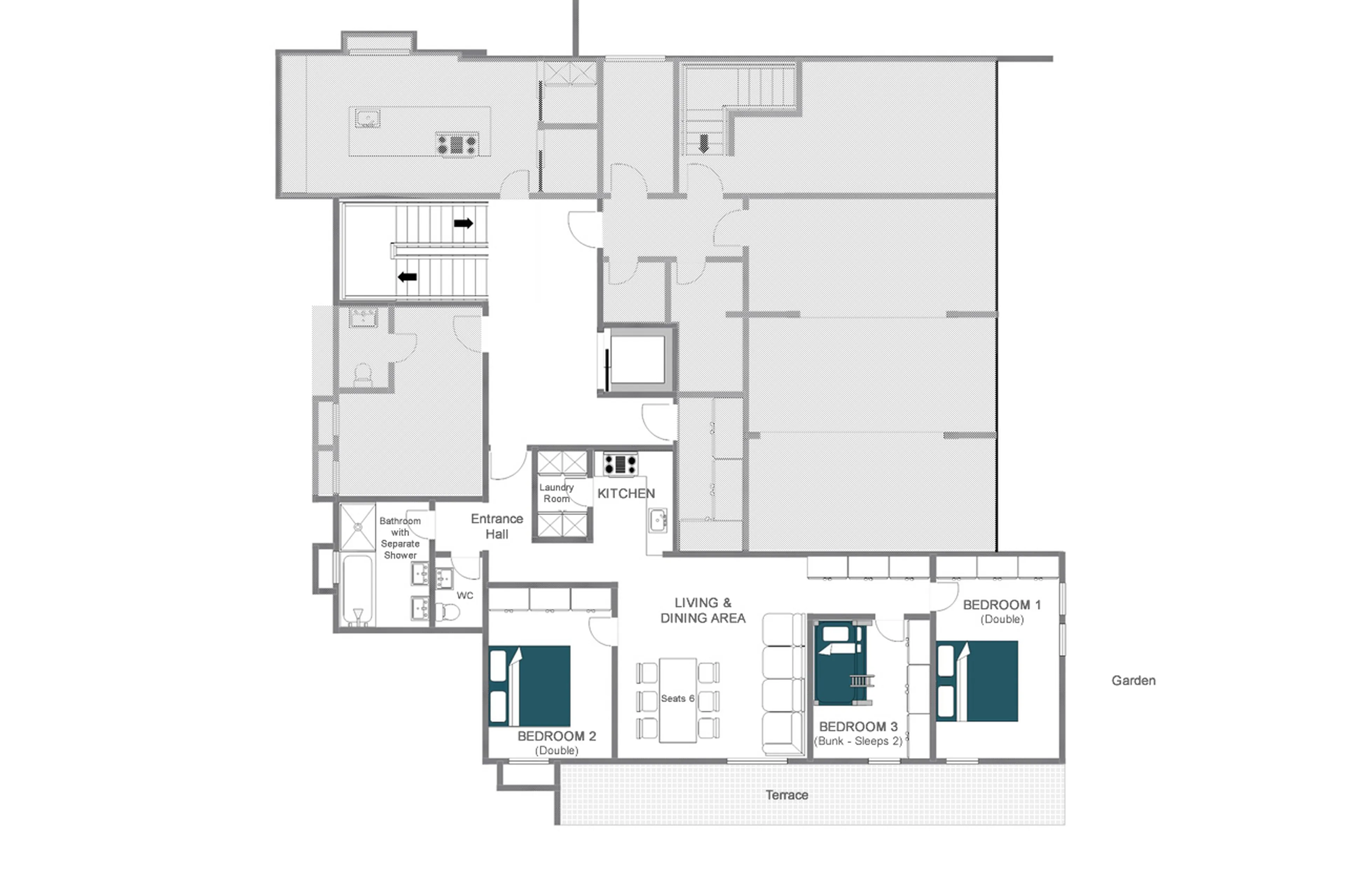 Floor plan of Nidus Apartment in Lech
