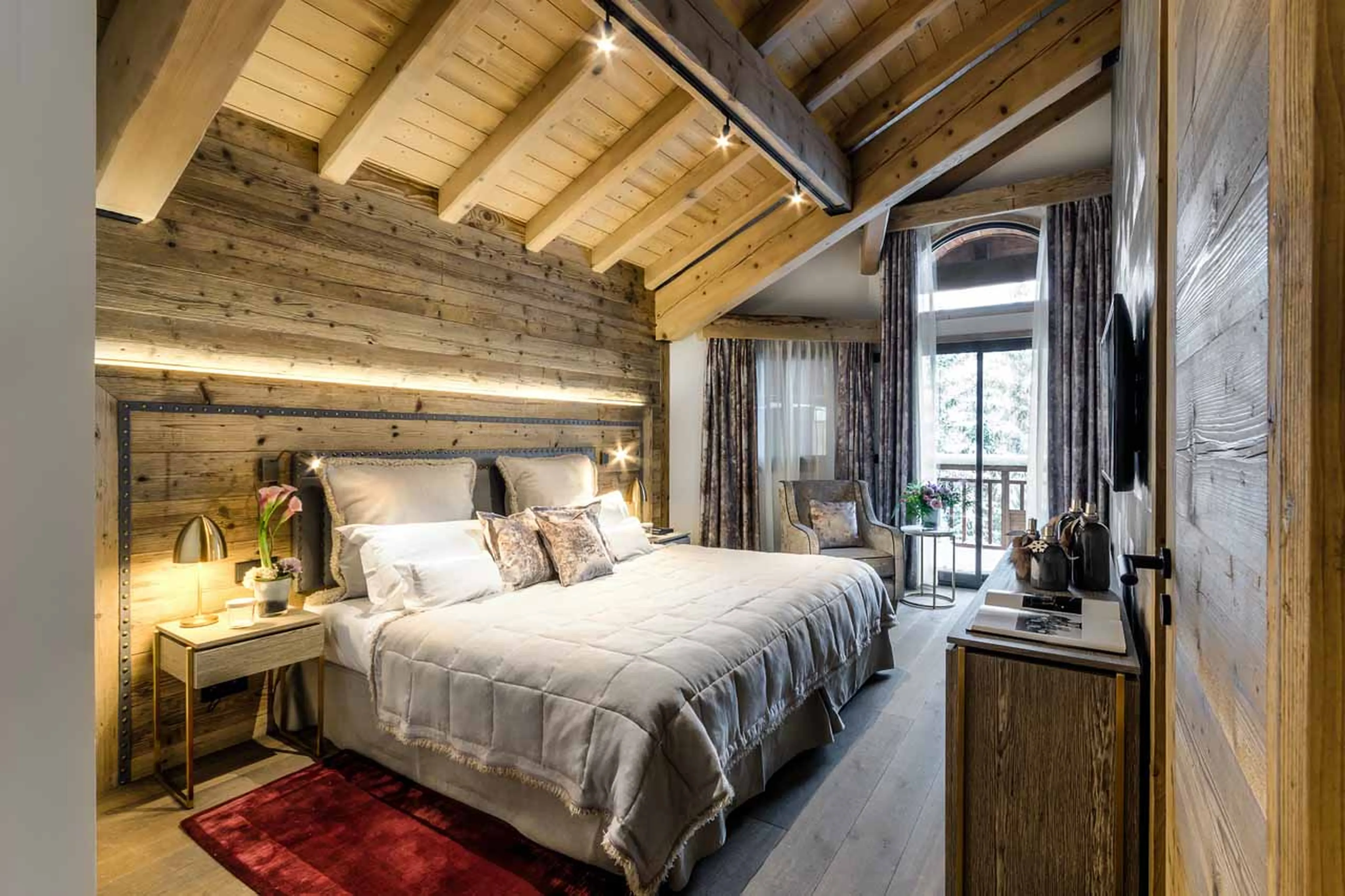 Bedroom one at Apartment No 200, Courchevel 1850
