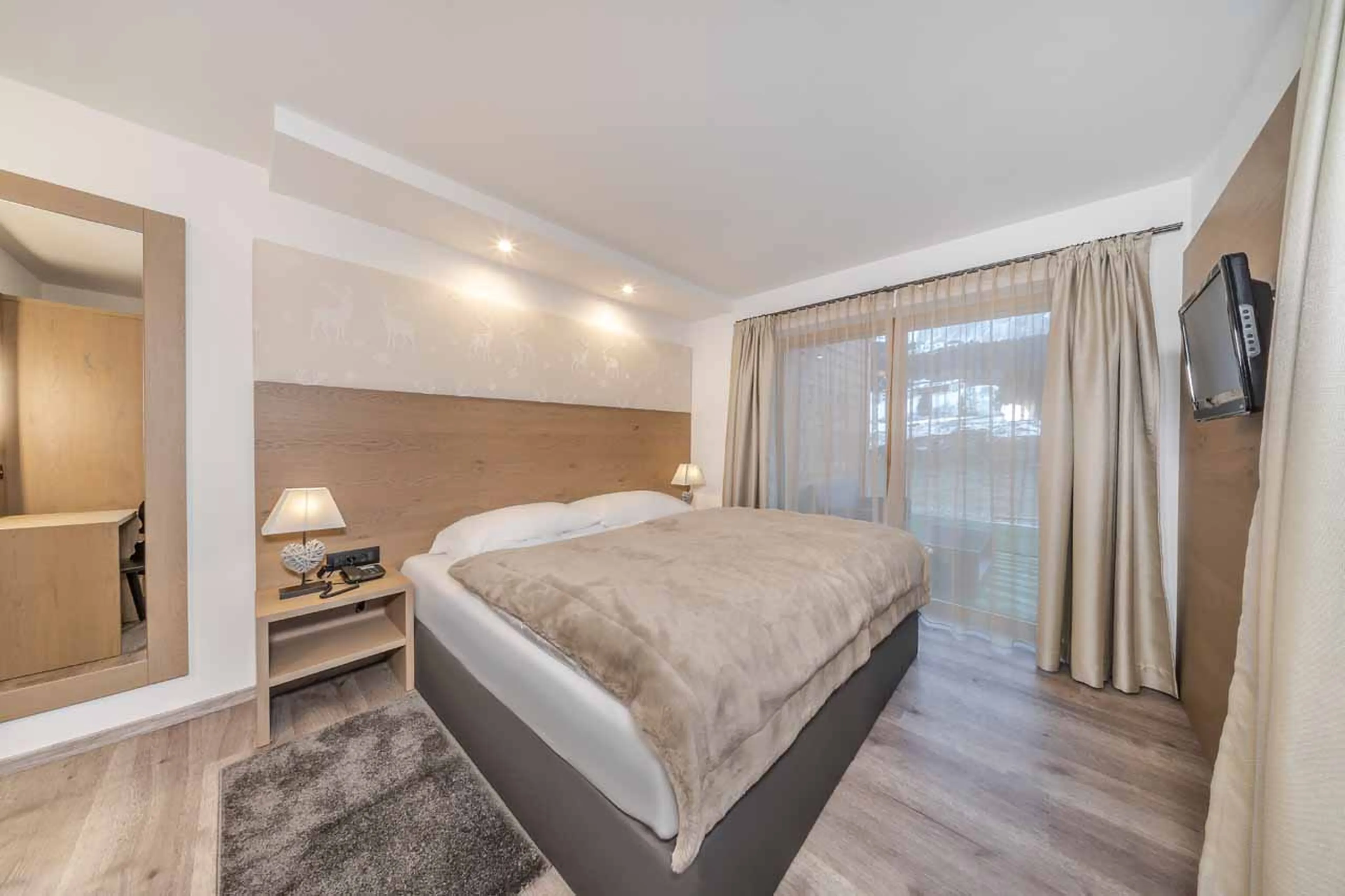 Bedroom two at Apartment Panorama in Val Gardena