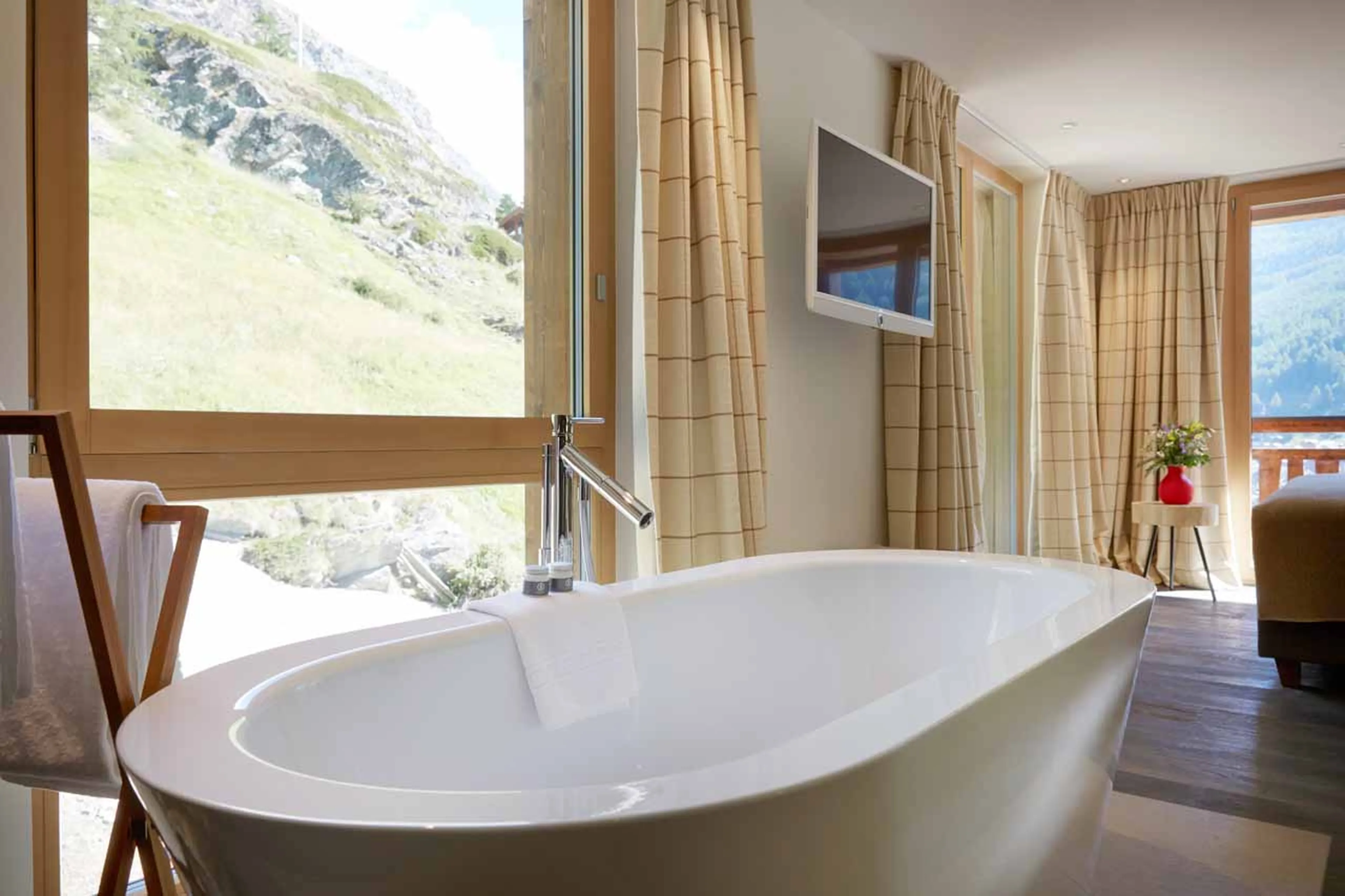 Bedroom two at Apartment Panorama in Zermatt