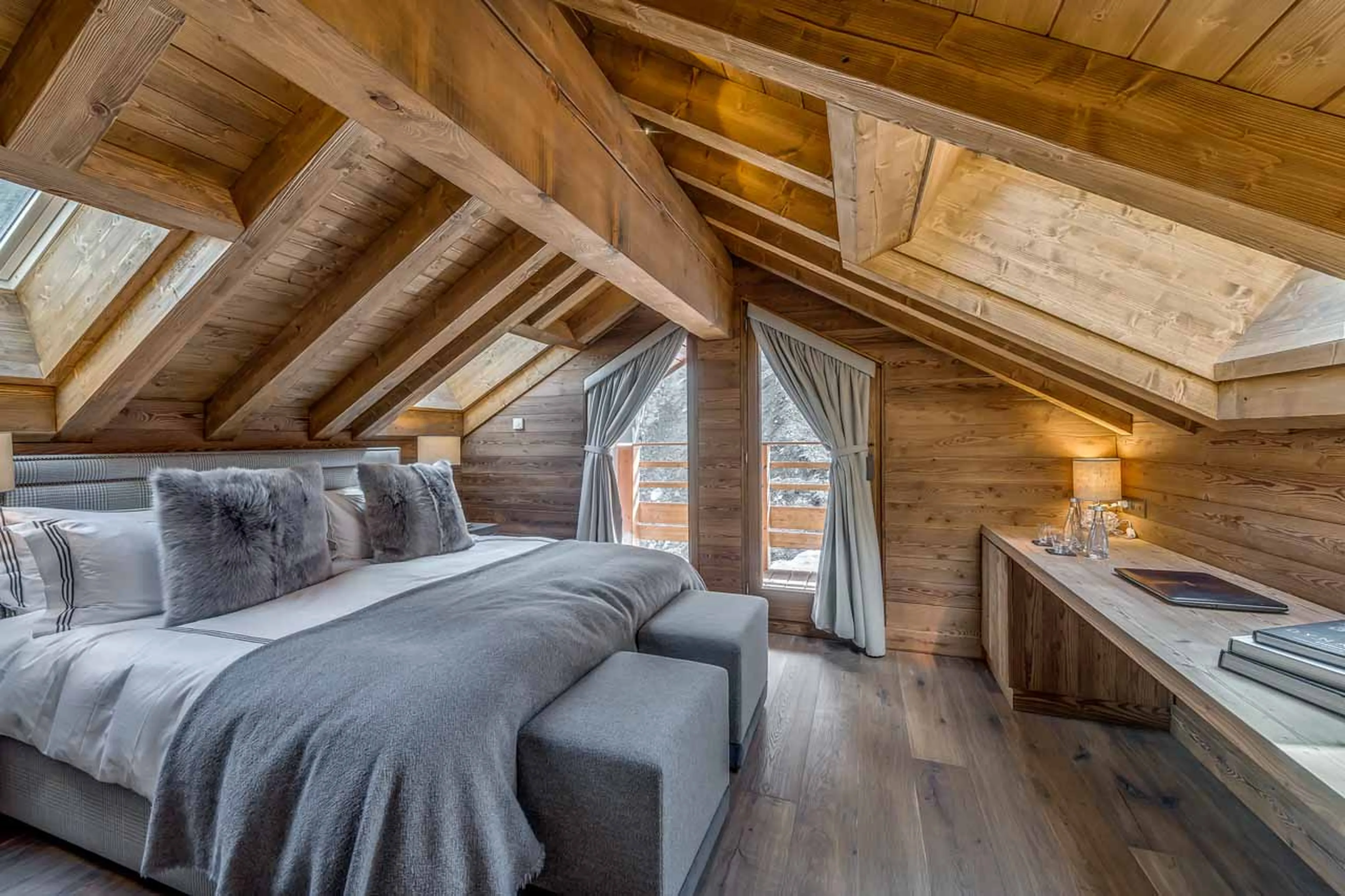 Bedroom two at Apartment Chamois in Meribel