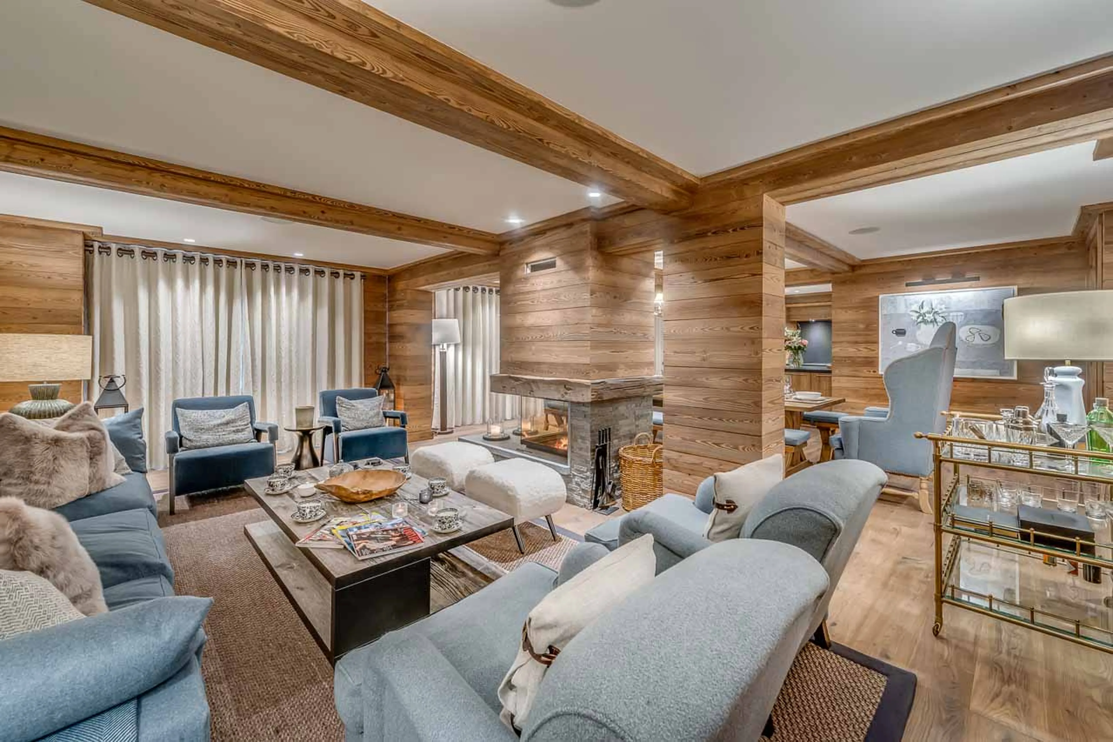 Interior design of Apartment Chamois in Meribel
