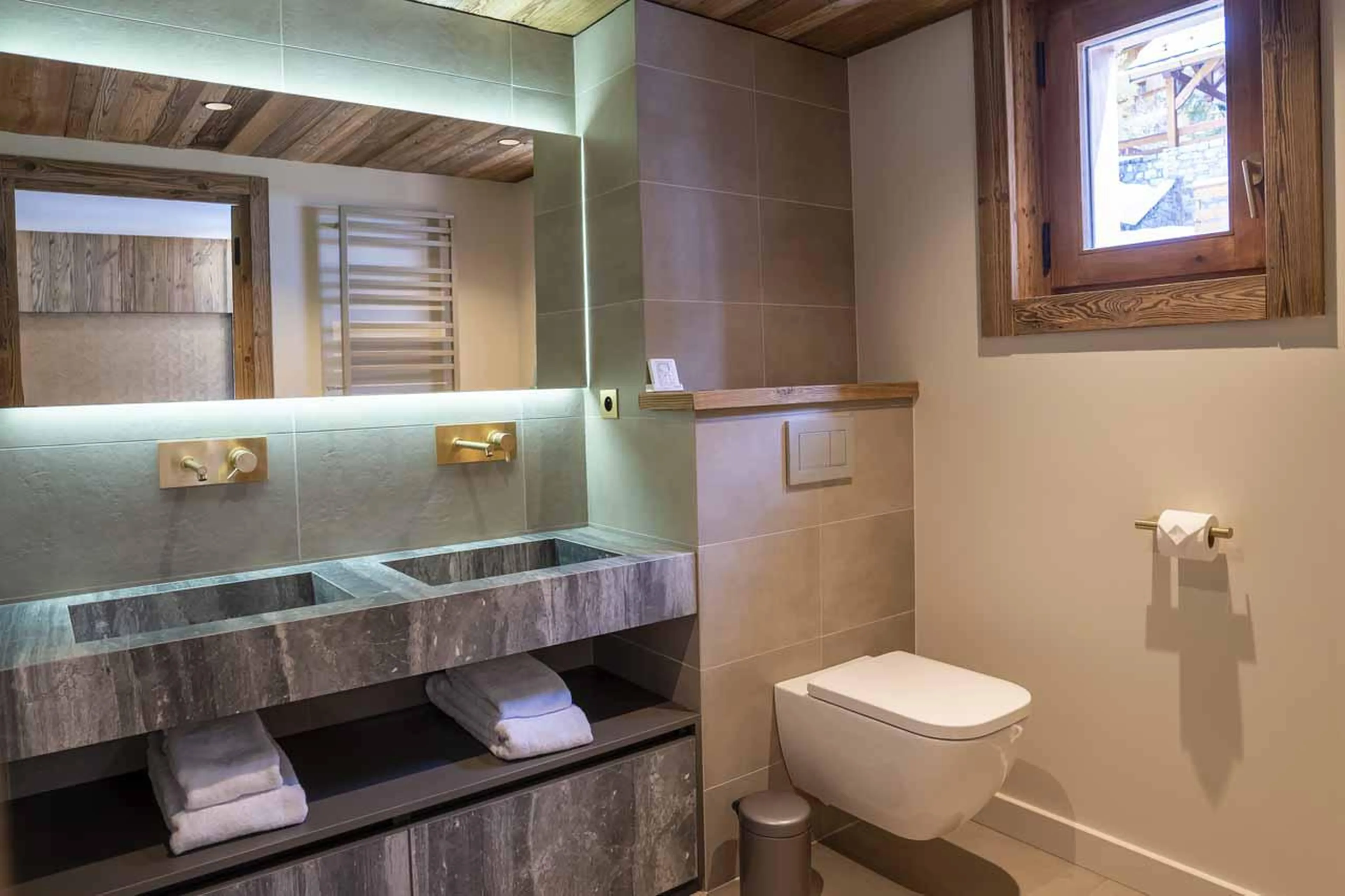 En-suite bathroom at Apartment Portillo in Meribel