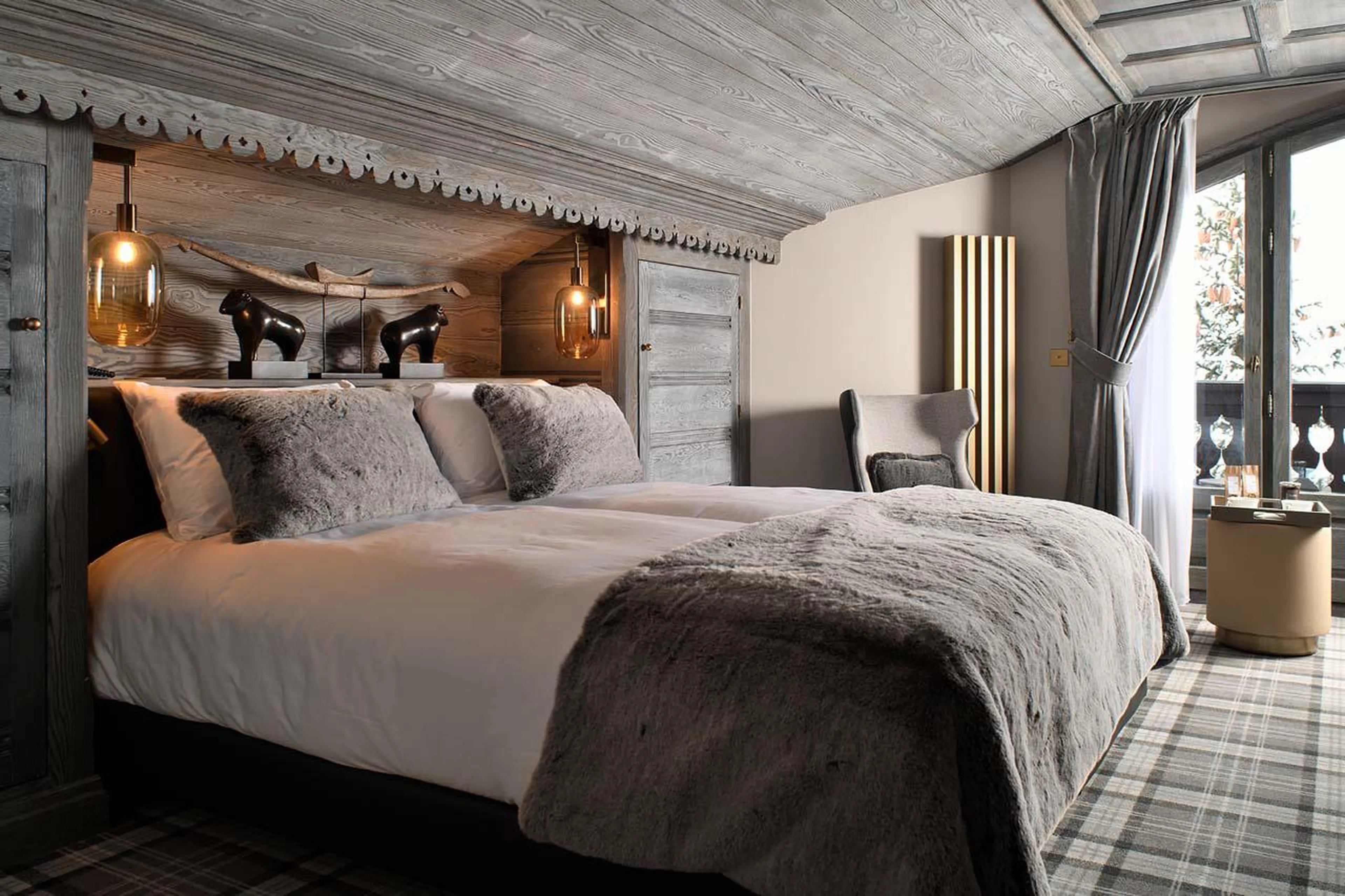 Bedroom two at Apartment Signal in Courchevel 1850
