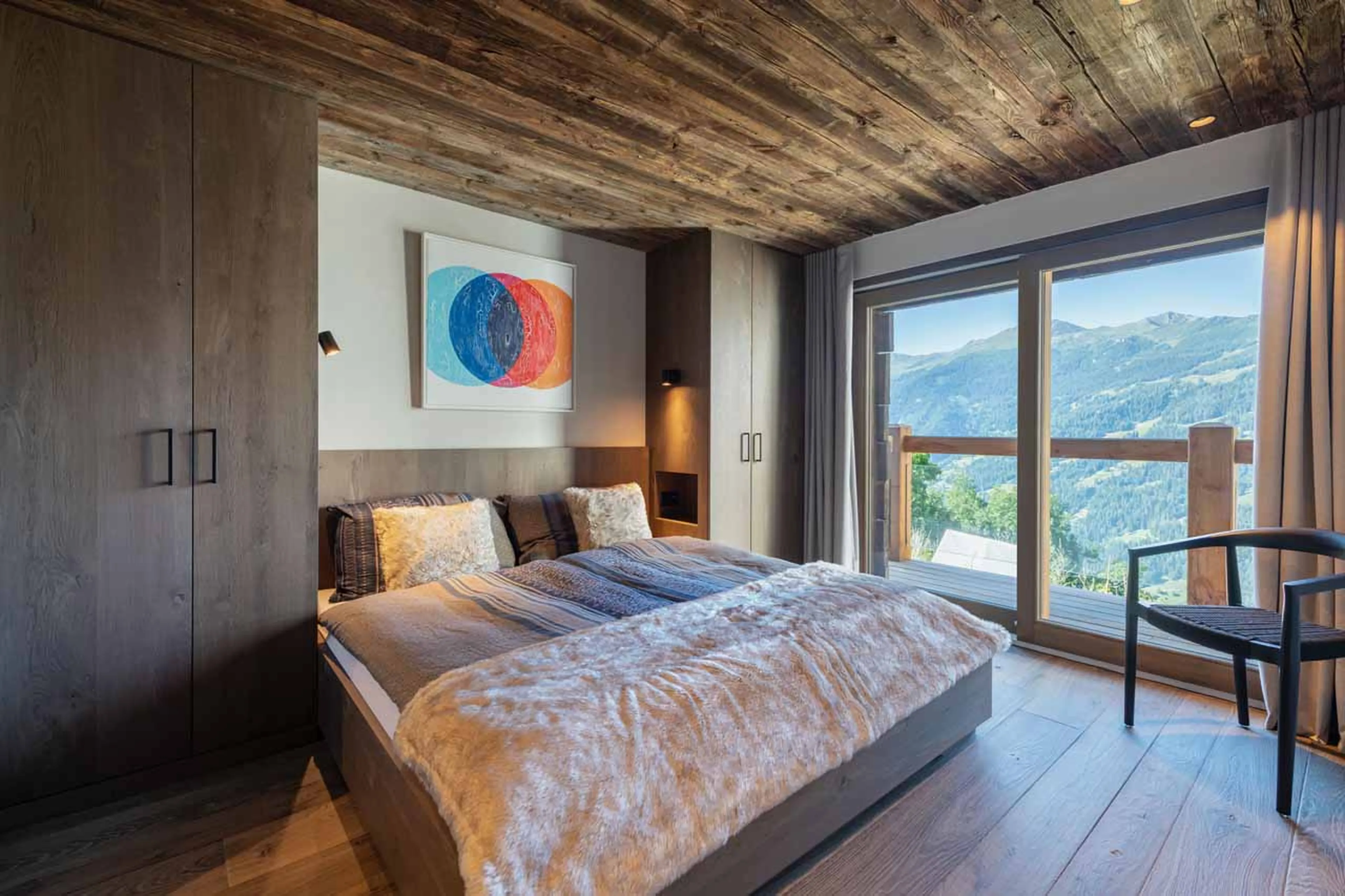 Bedroom 1 at Apartment Stefano in Verbier