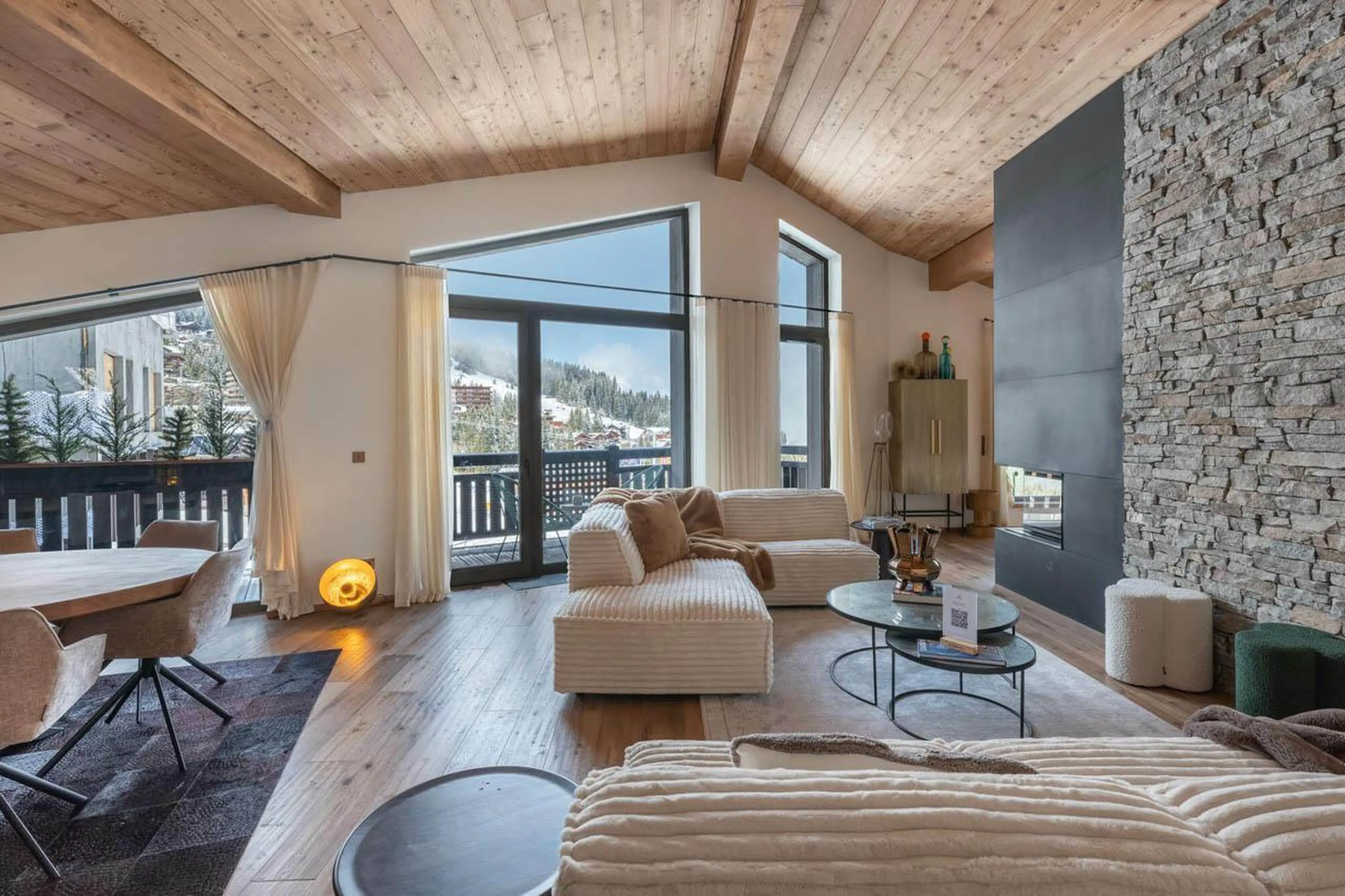 Living area at Apartment Tintoretto in Courchevel 1850