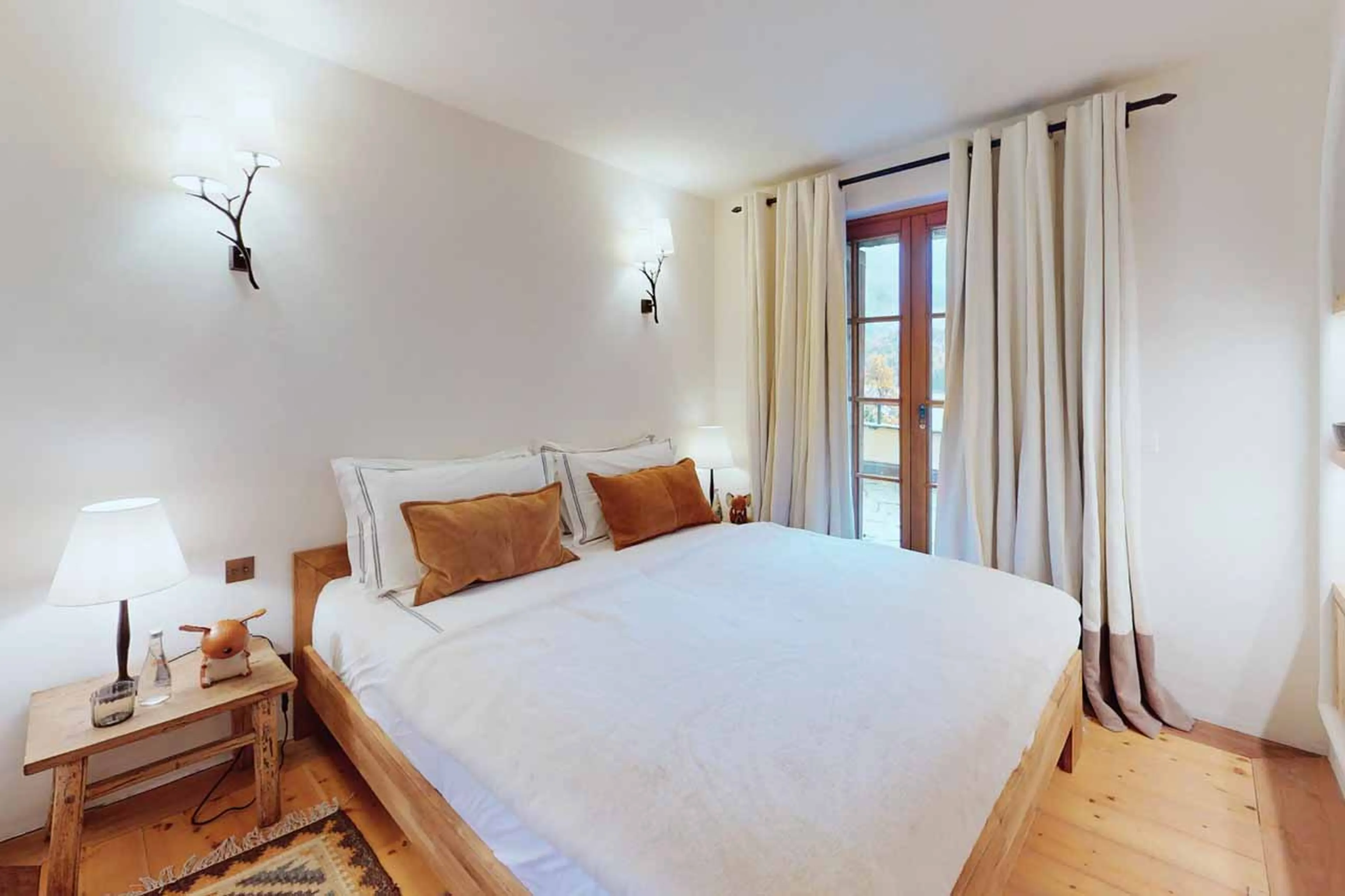 Bedroom 1 view at Chalet Tobias in St Moritz