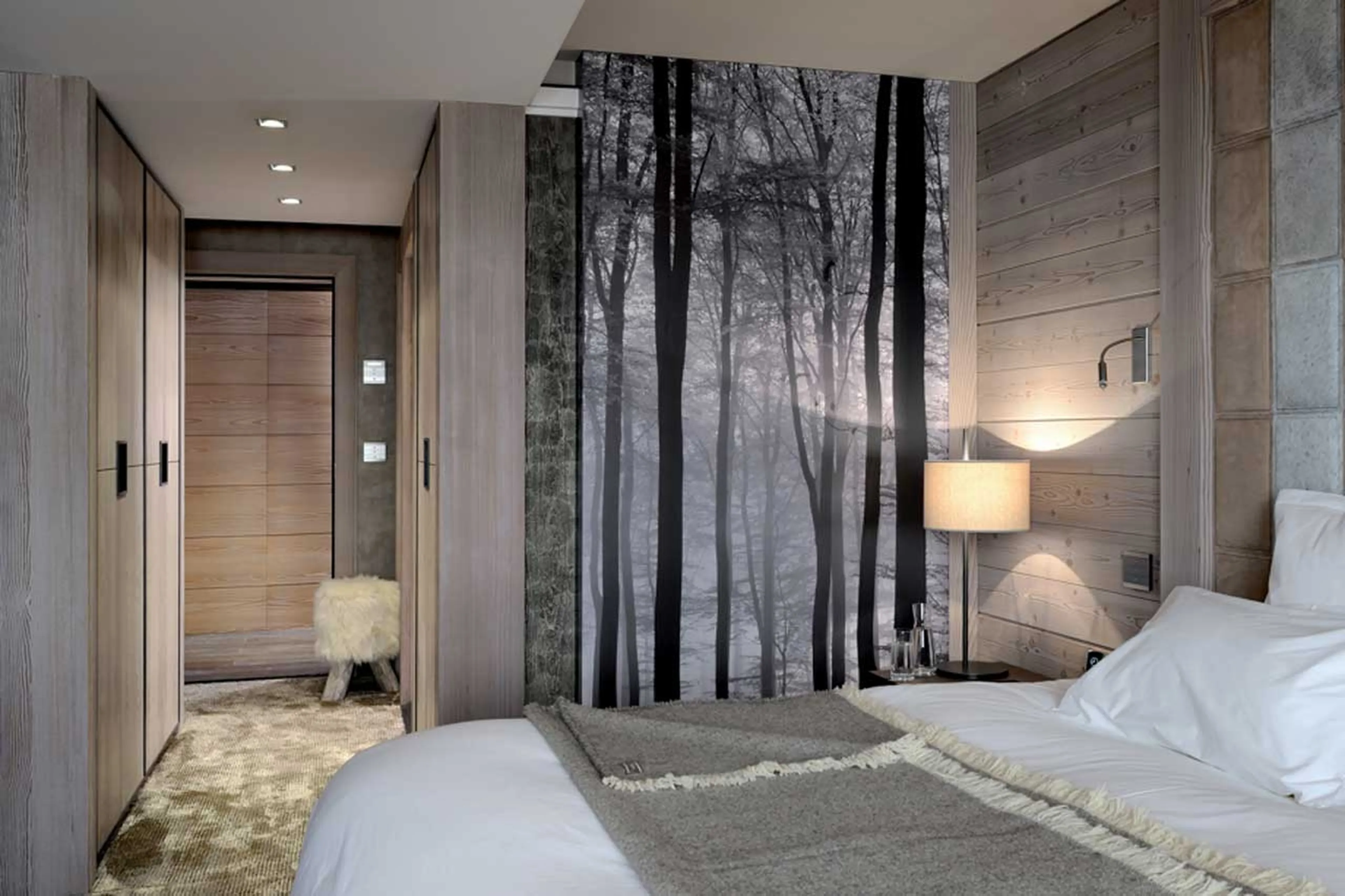 Bedroom three at Apartment Topaz in Courchevel 1850