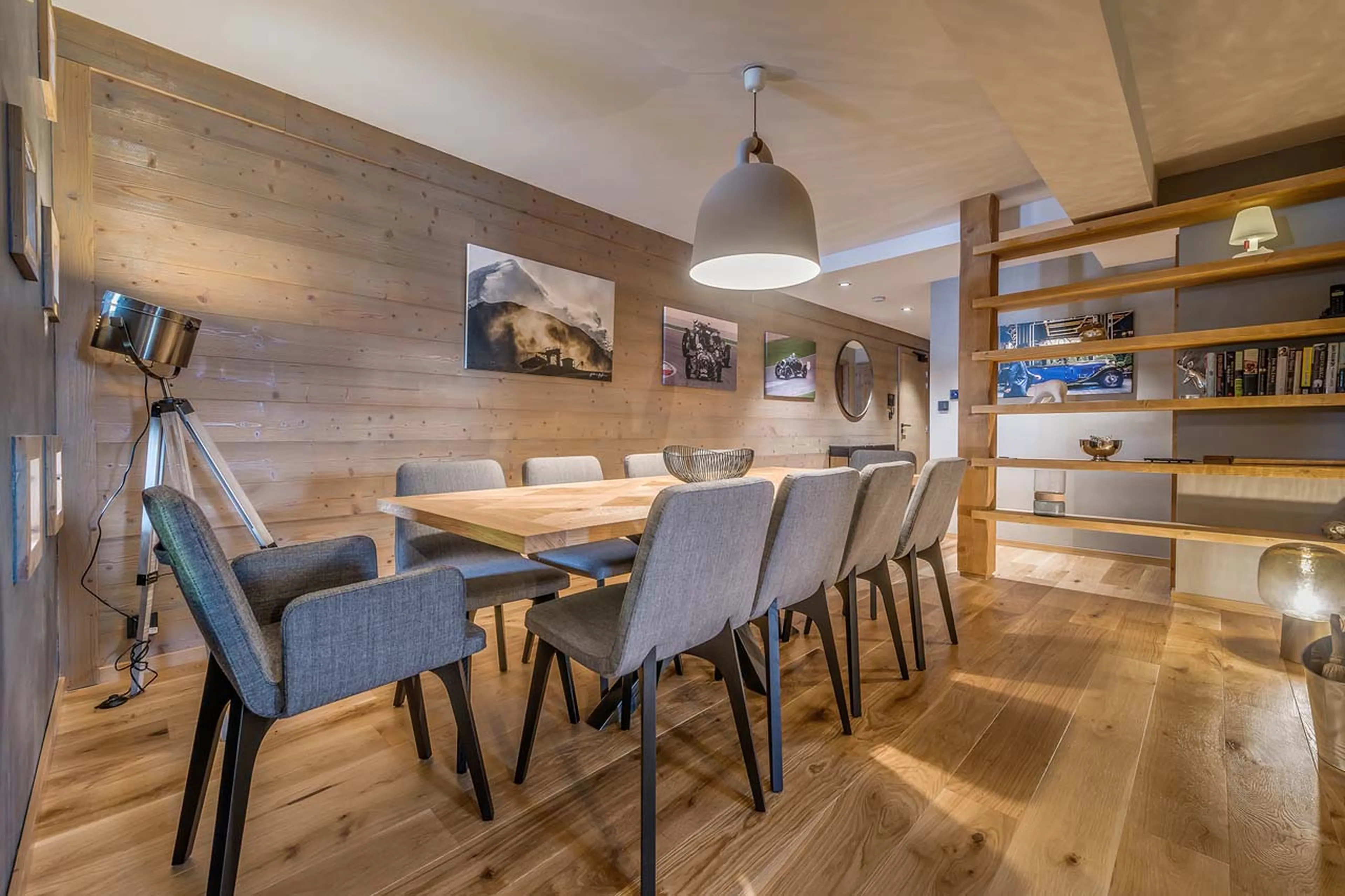 Dining table at Apartment Tournesol in Val d'Isere