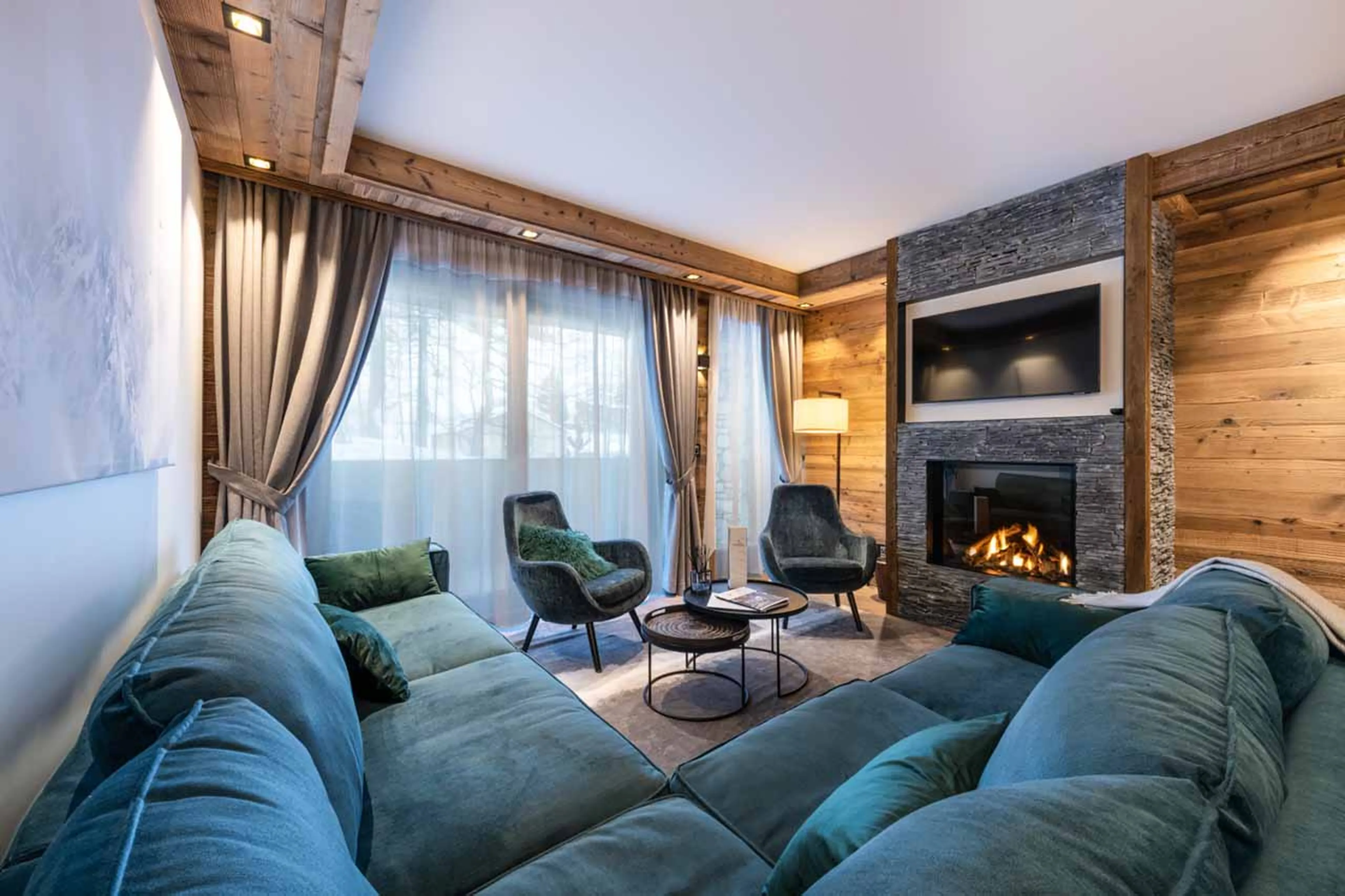 Sofas at Apartment Vail Lodge A02 in Val d'Isere