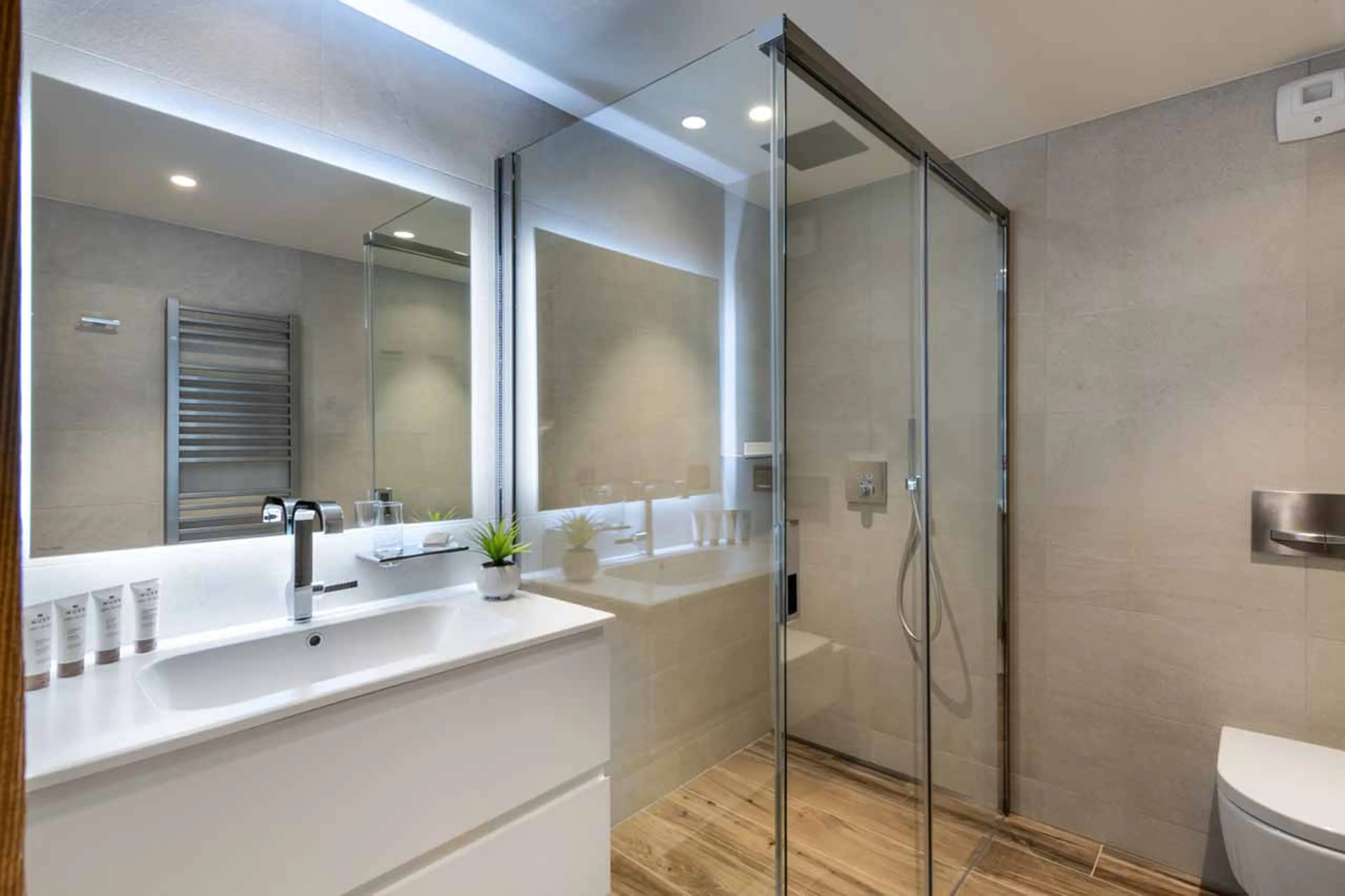 Bedroom 3 ensuite at Apartment Vail Lodge B31 in Val d'Isere