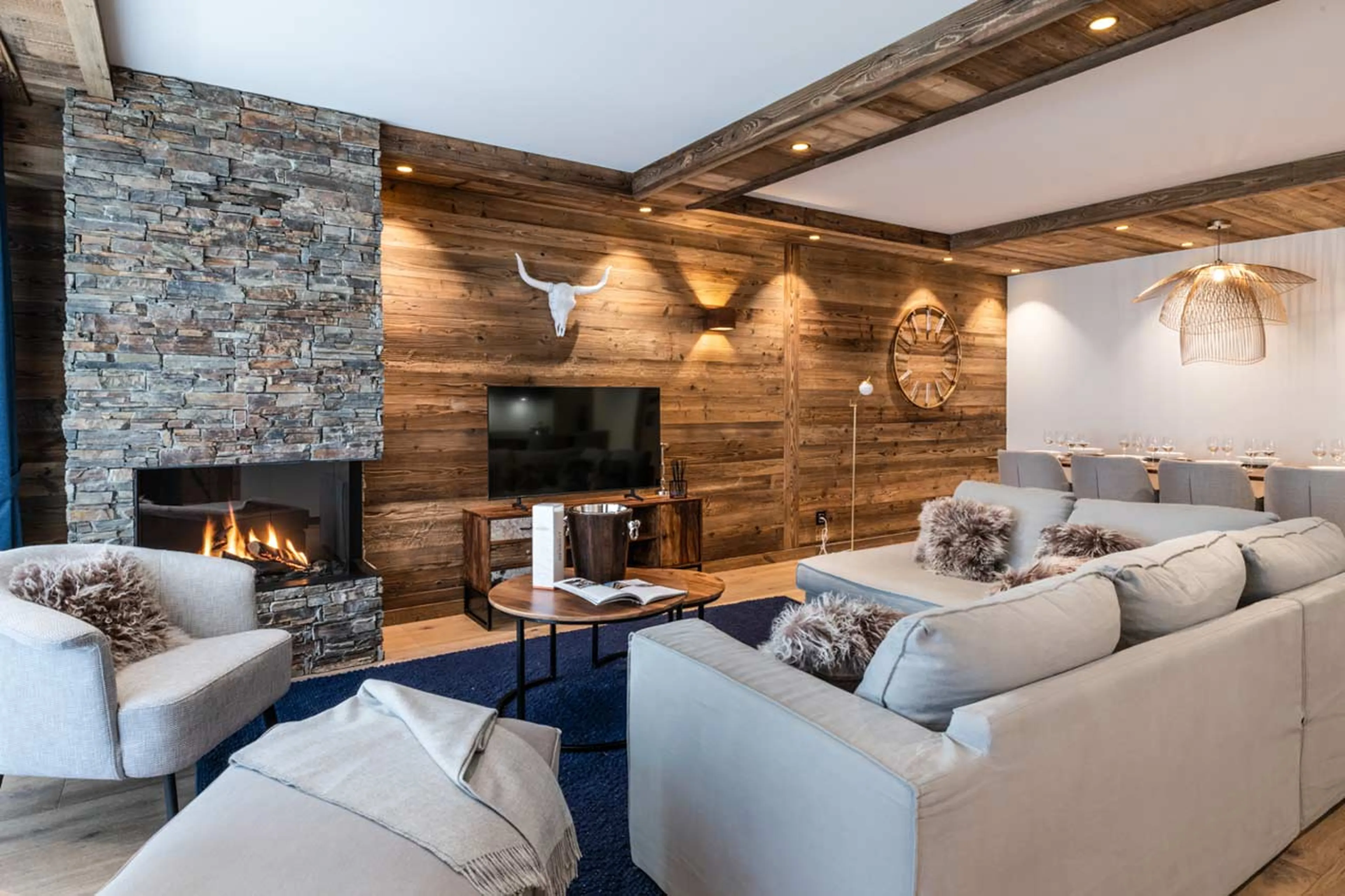 Ample seating in Apartment Vail Lodge A01 in Val d'Isere