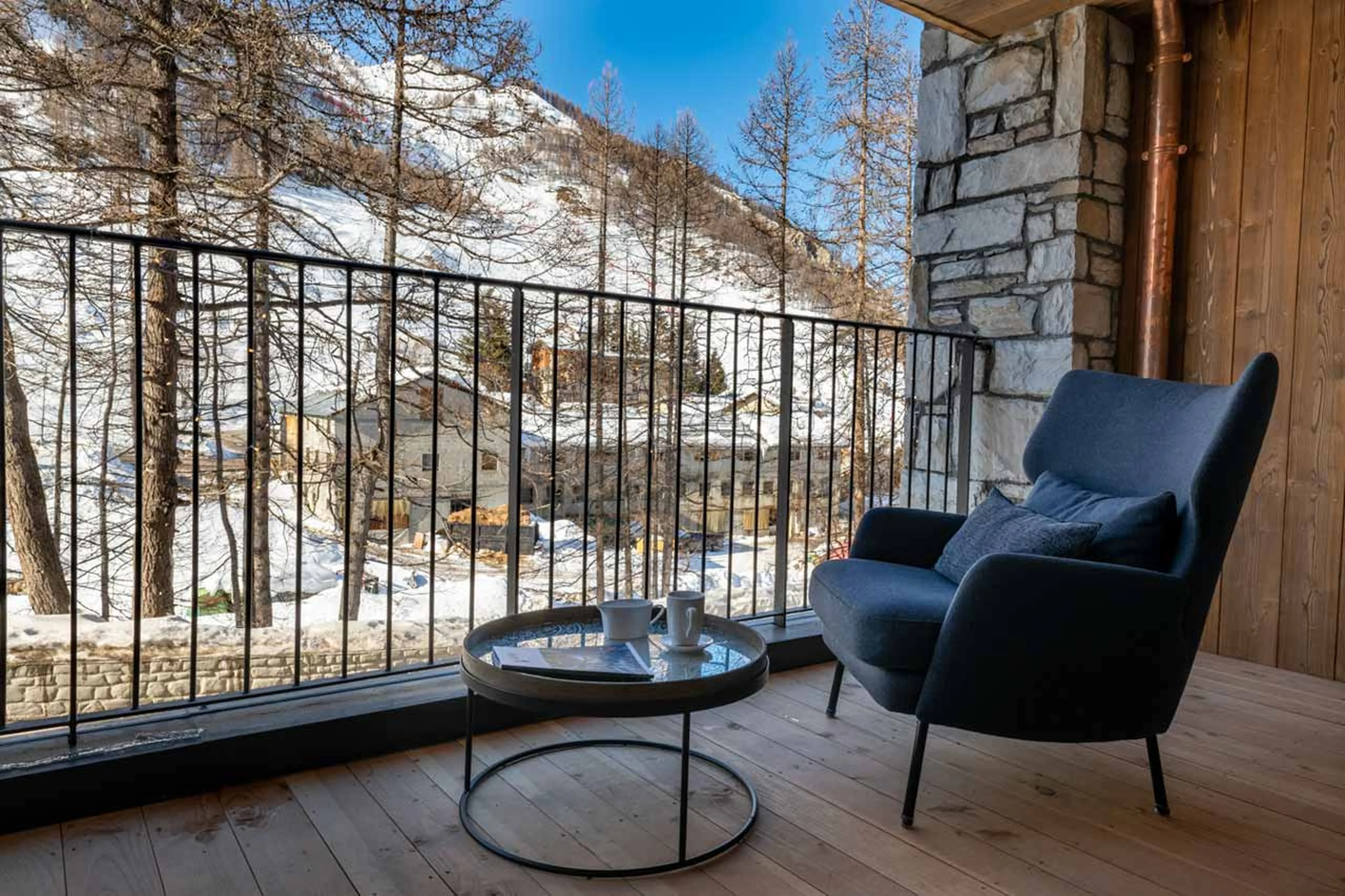 Balcony of Apartment Vail Lodge A12 in Val d'Isere