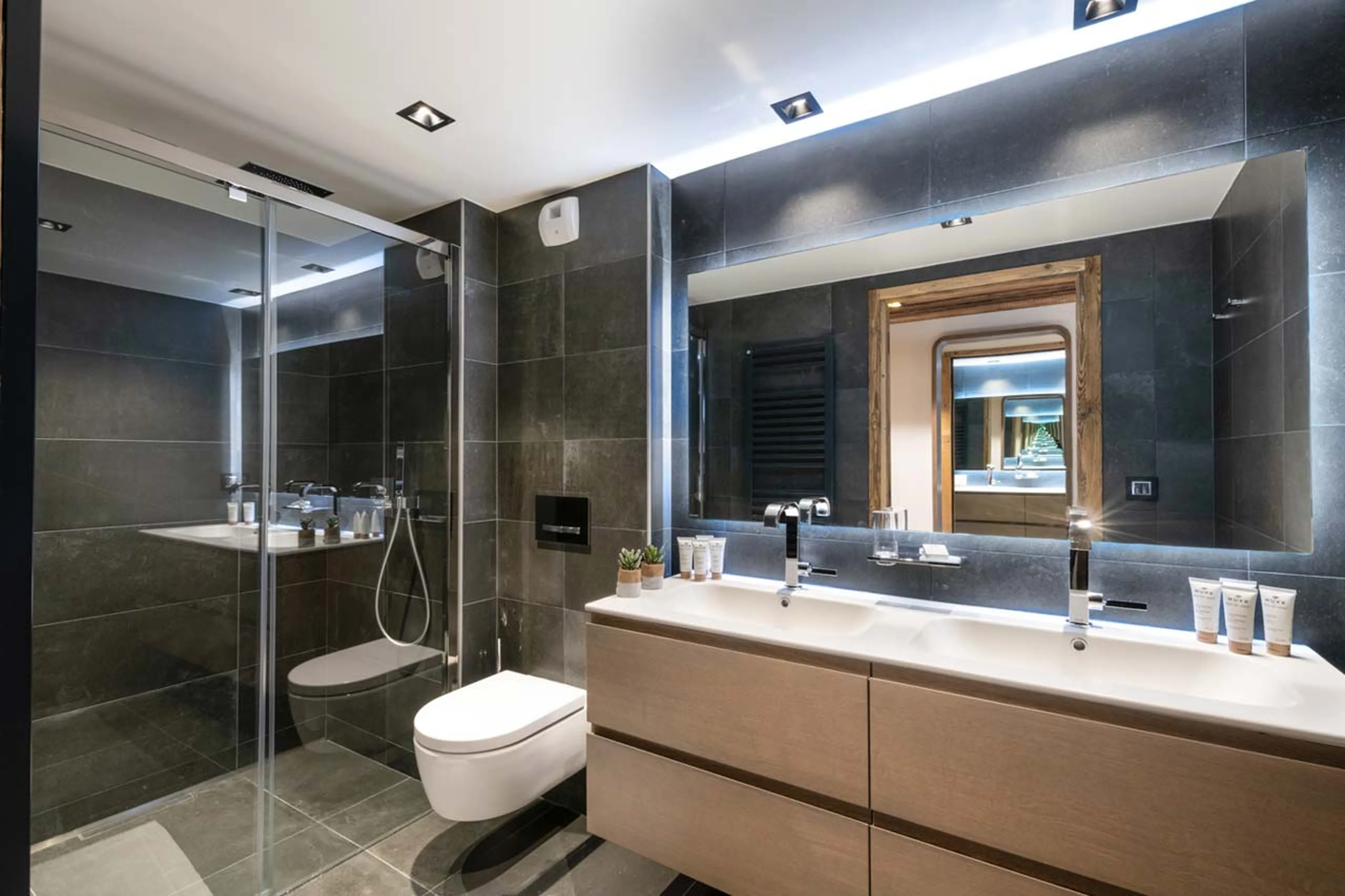 Shower room three at Apartment Vail Lodge A12 in Val d'Isere