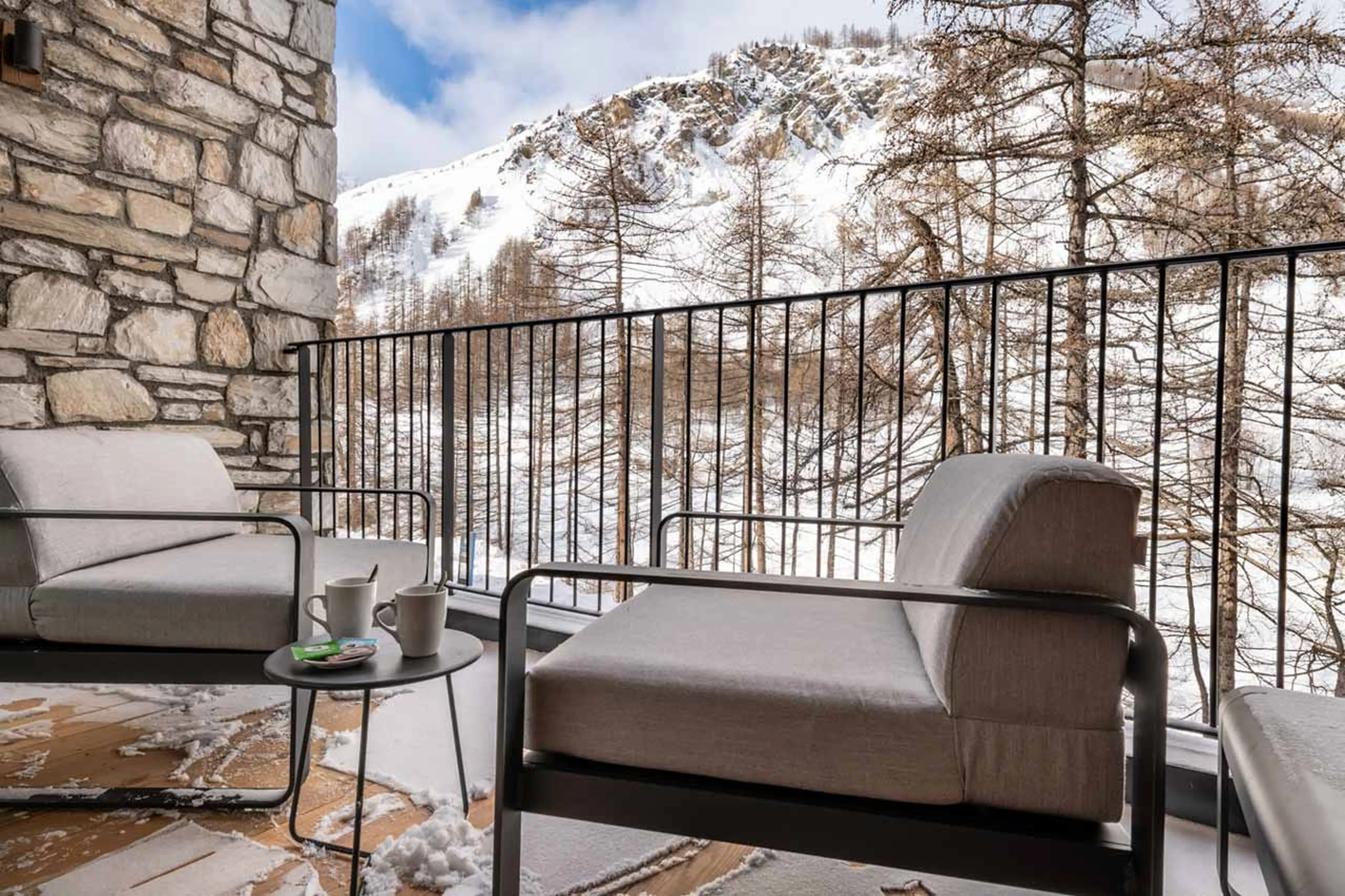 Balcony of Apartment Vail Lodge A22 in Val d'Isere