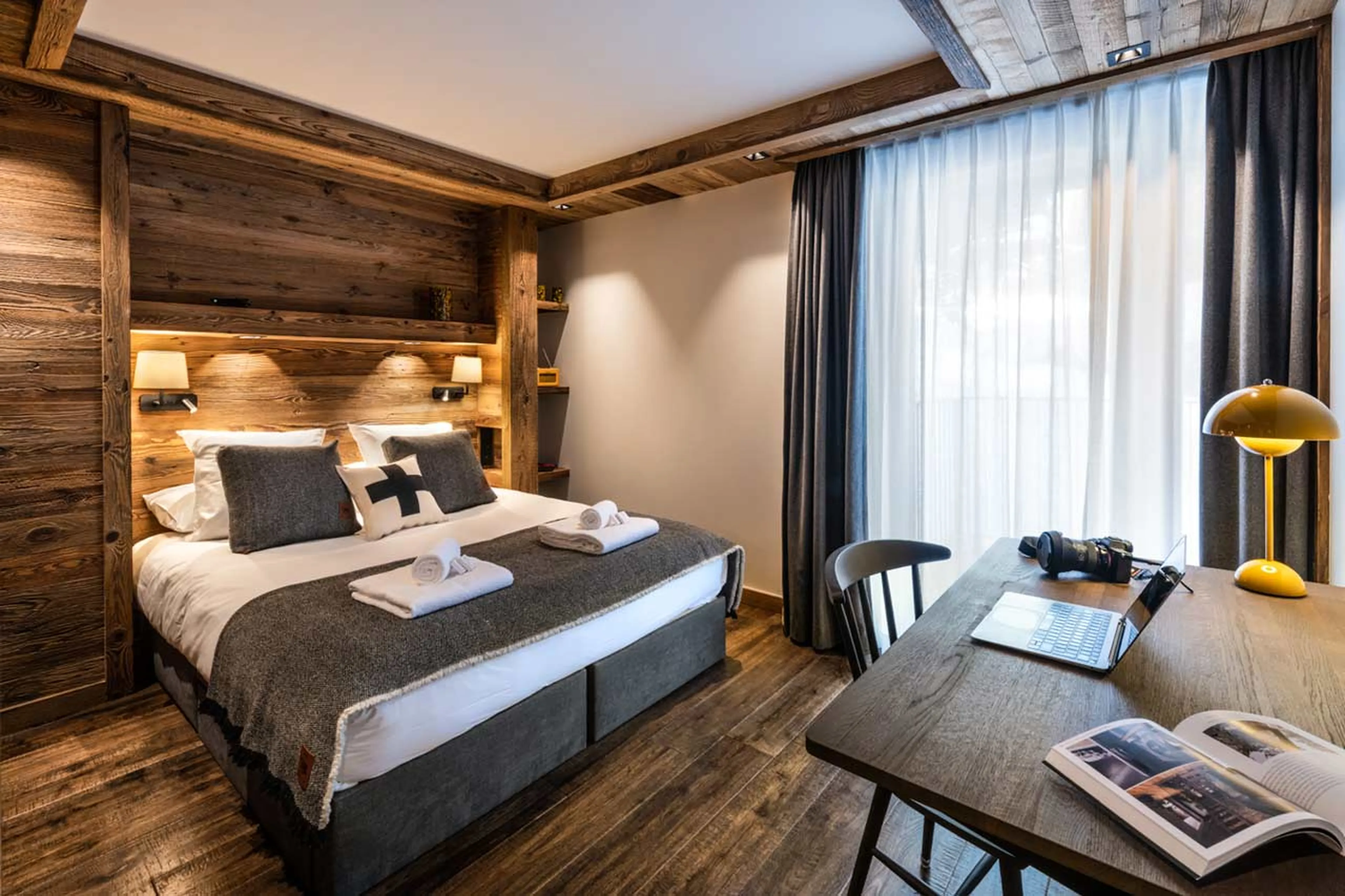 Bedroom one at Apartment Vail Lodge B32 in Val d'Isere