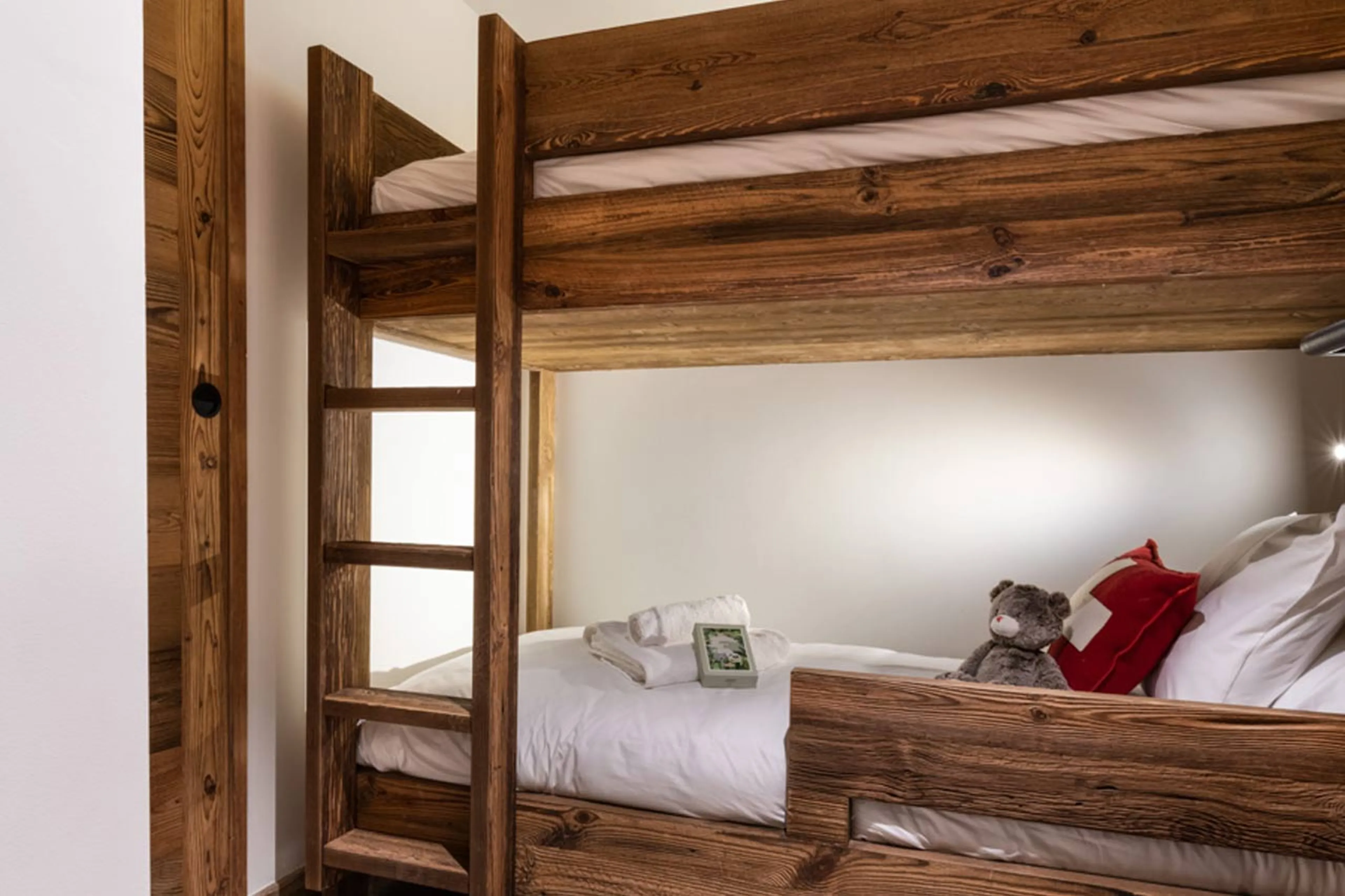 Bunk bed in cabin room of Apartment Vail Lodge B32 in Val d'Isere