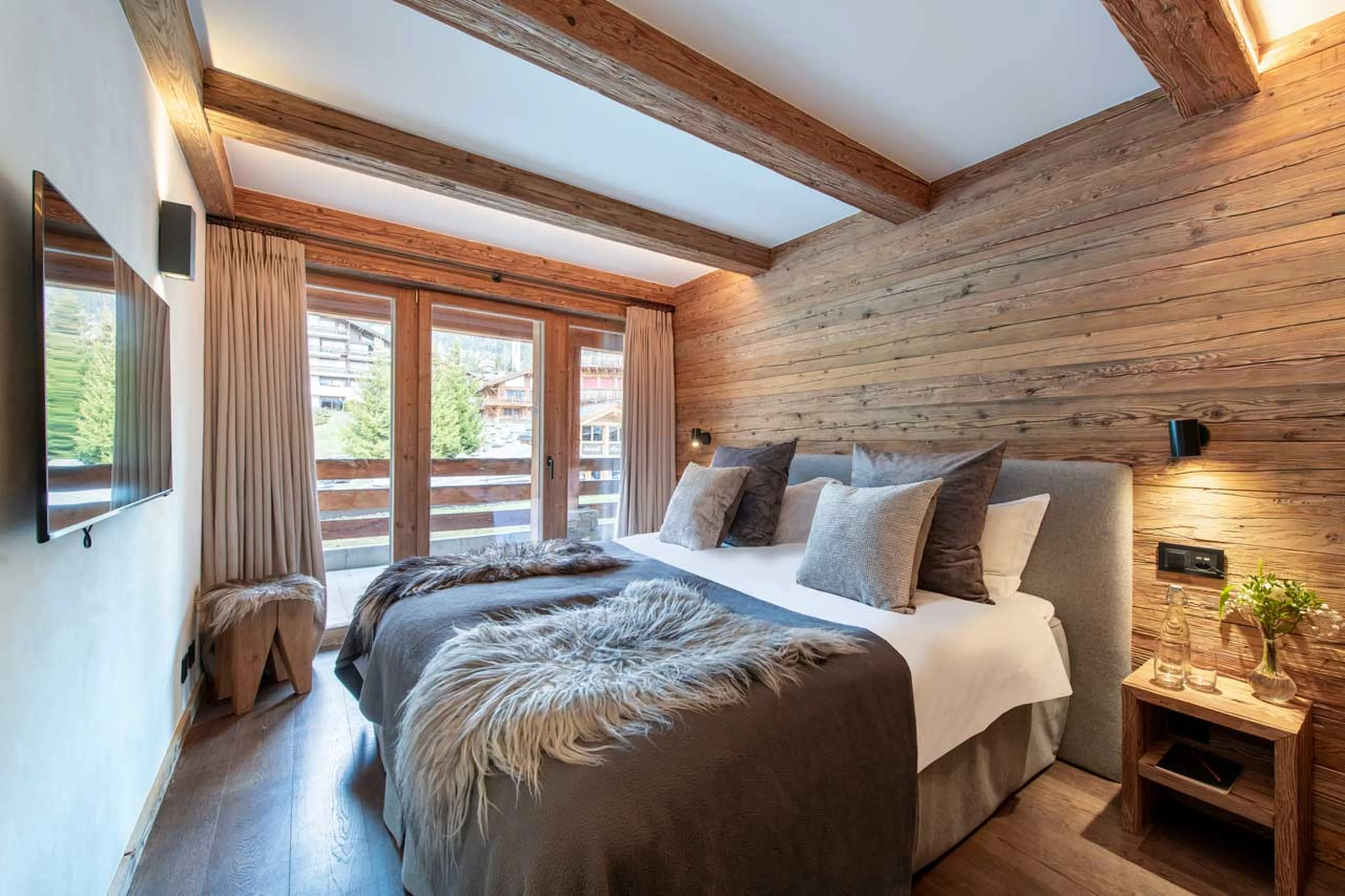 Twin bedroom at Apartment Victoria 111 in Verbier