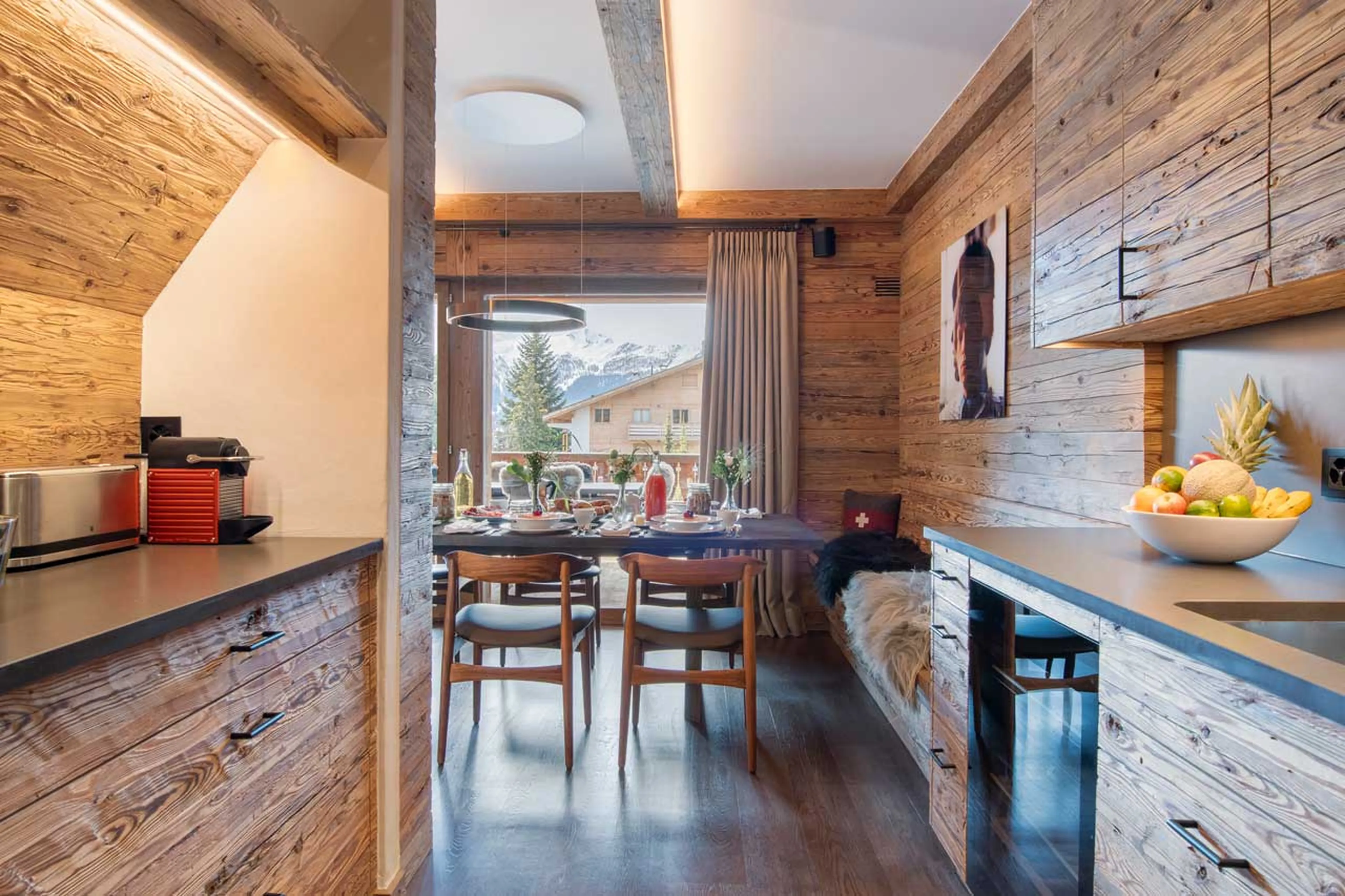 Kitchen at Apartment Victoria 111 in Verbier