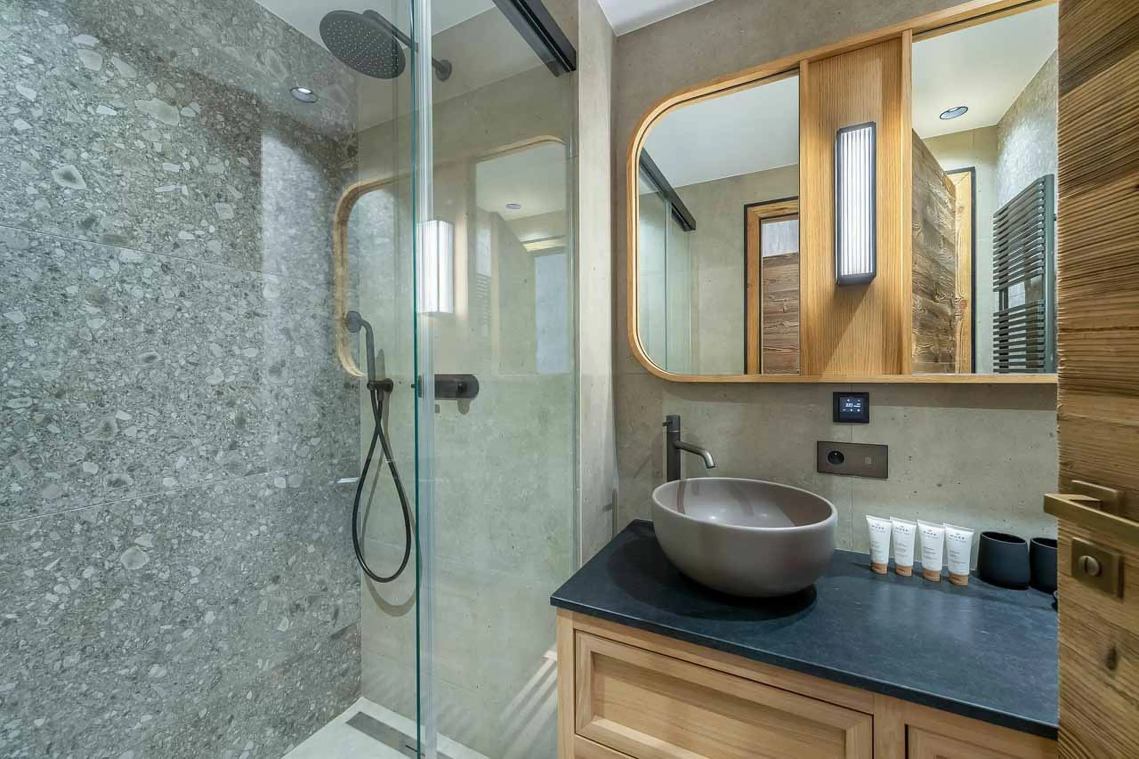 Shower room three at Apartment Village de l'Orée 405 in Meribel