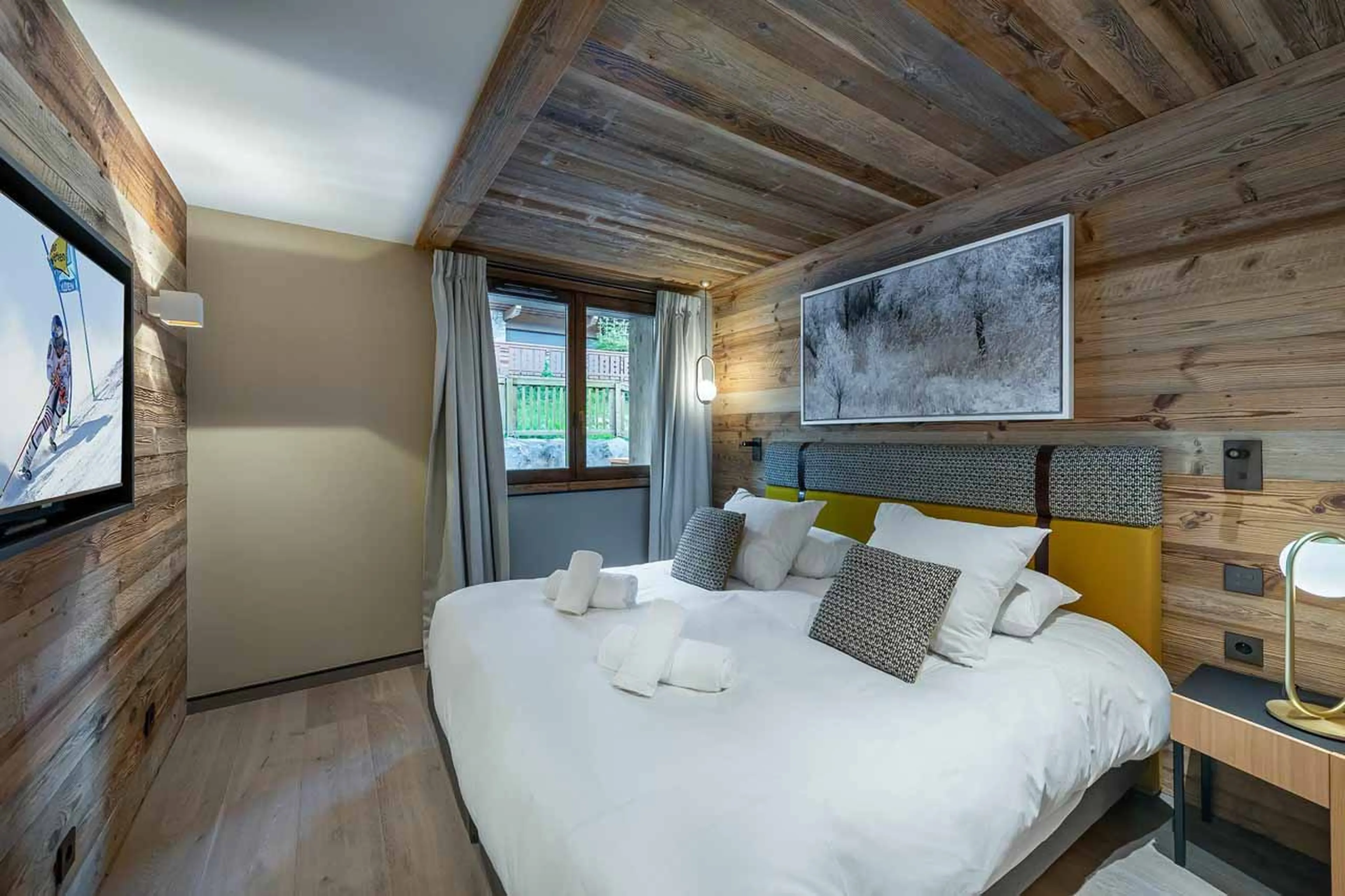 Bedroom five at Apartment Village de l'Orée 405 in Meribel