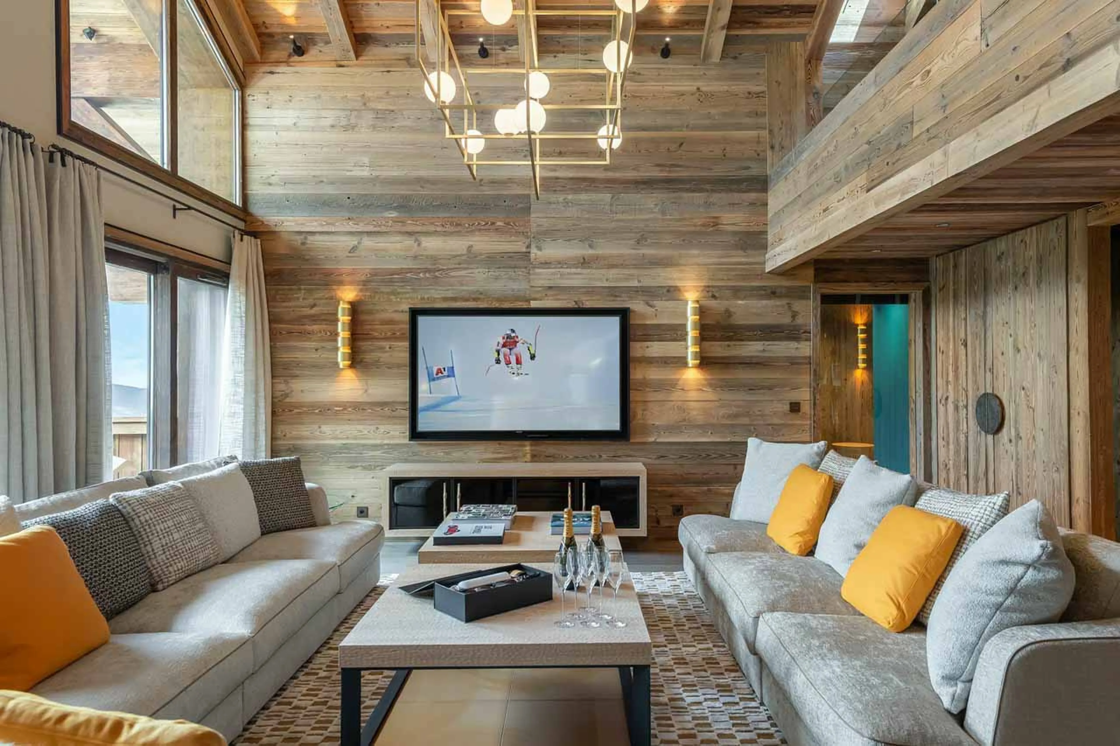 Sofa area in living room at Apartment Village de l'Orée 405 in Meribel