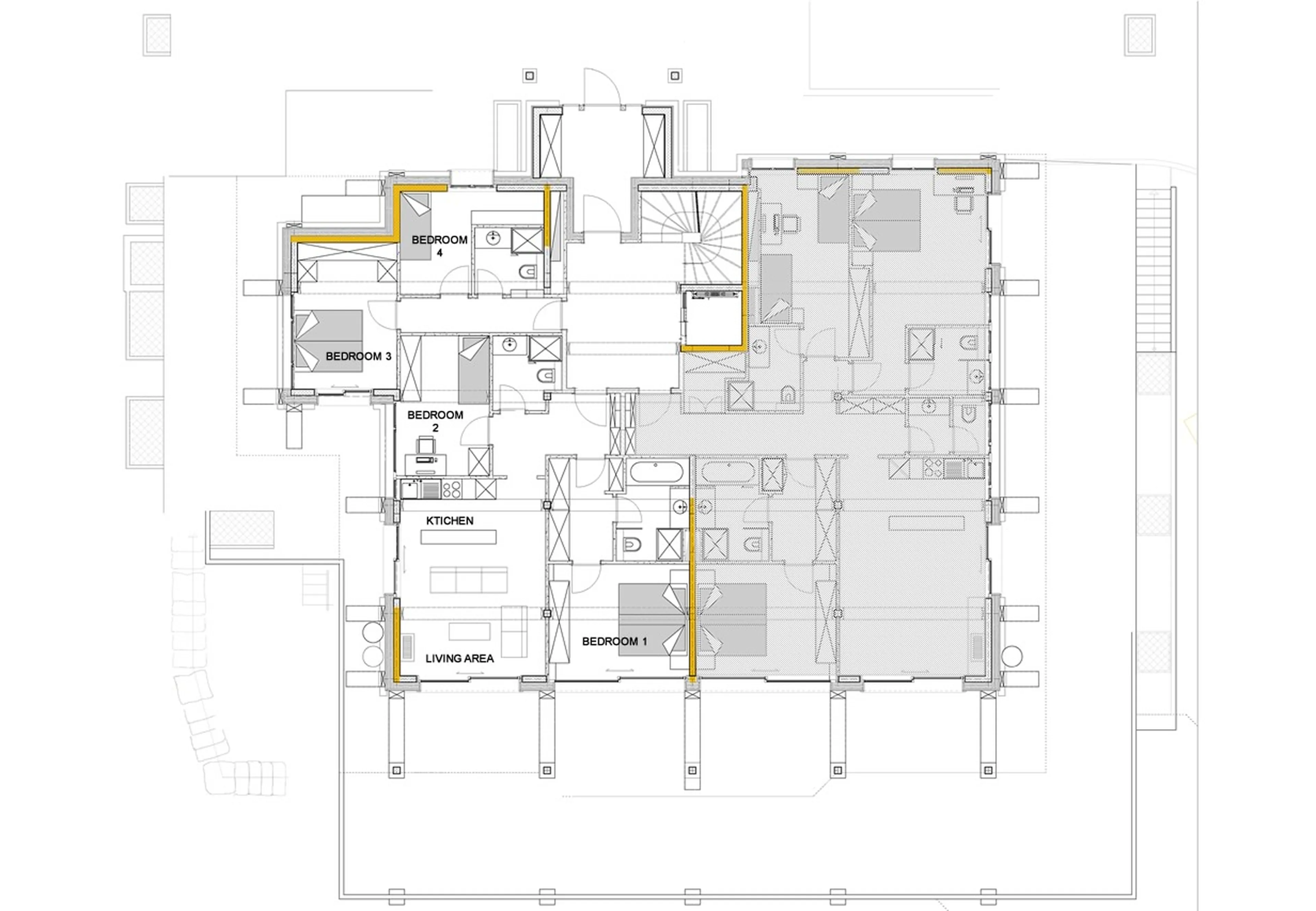 Floor plan of Apartment Violettes in Crans-Montana