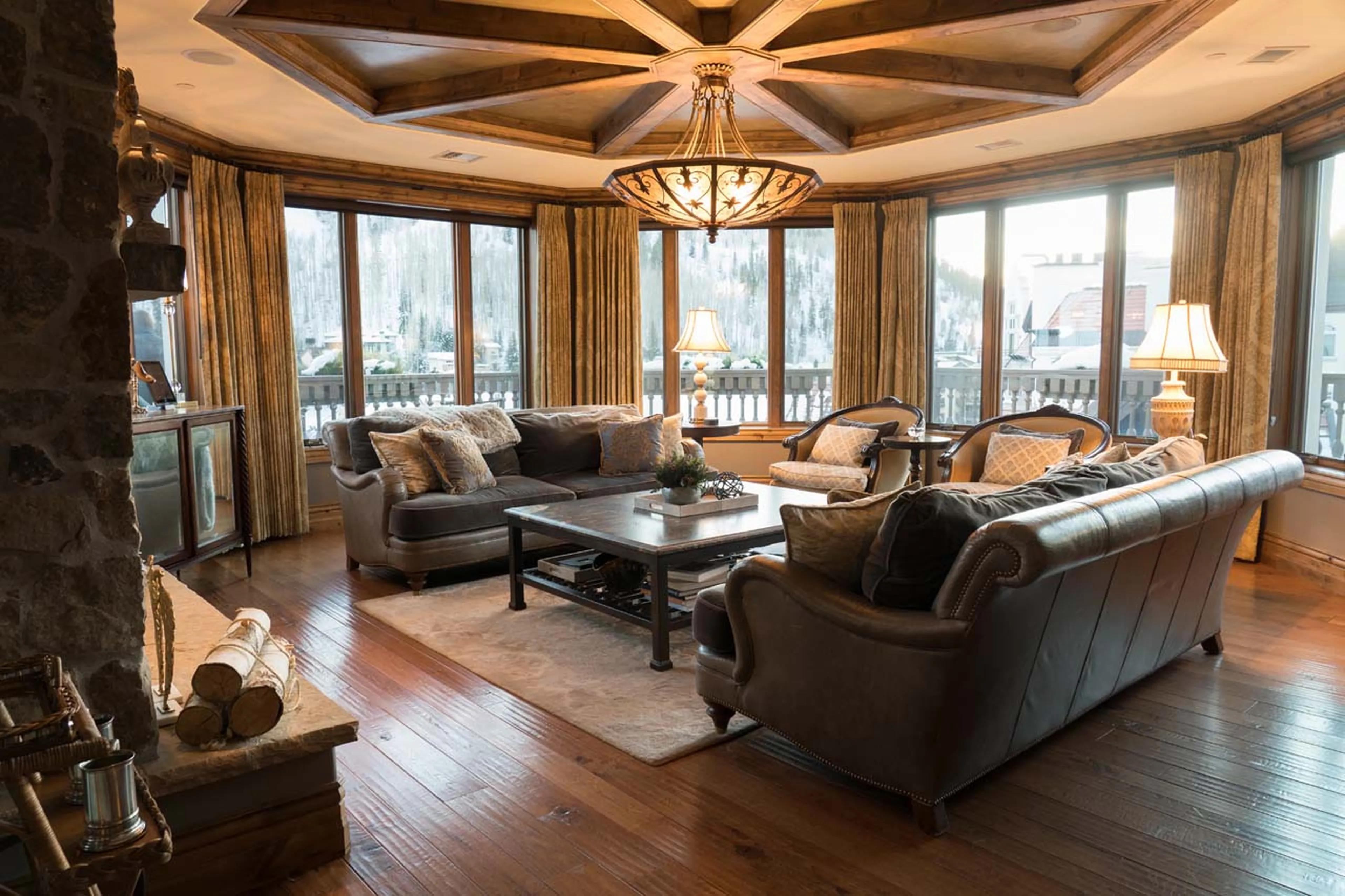 Living room at Arrabelle Chalet in Vail