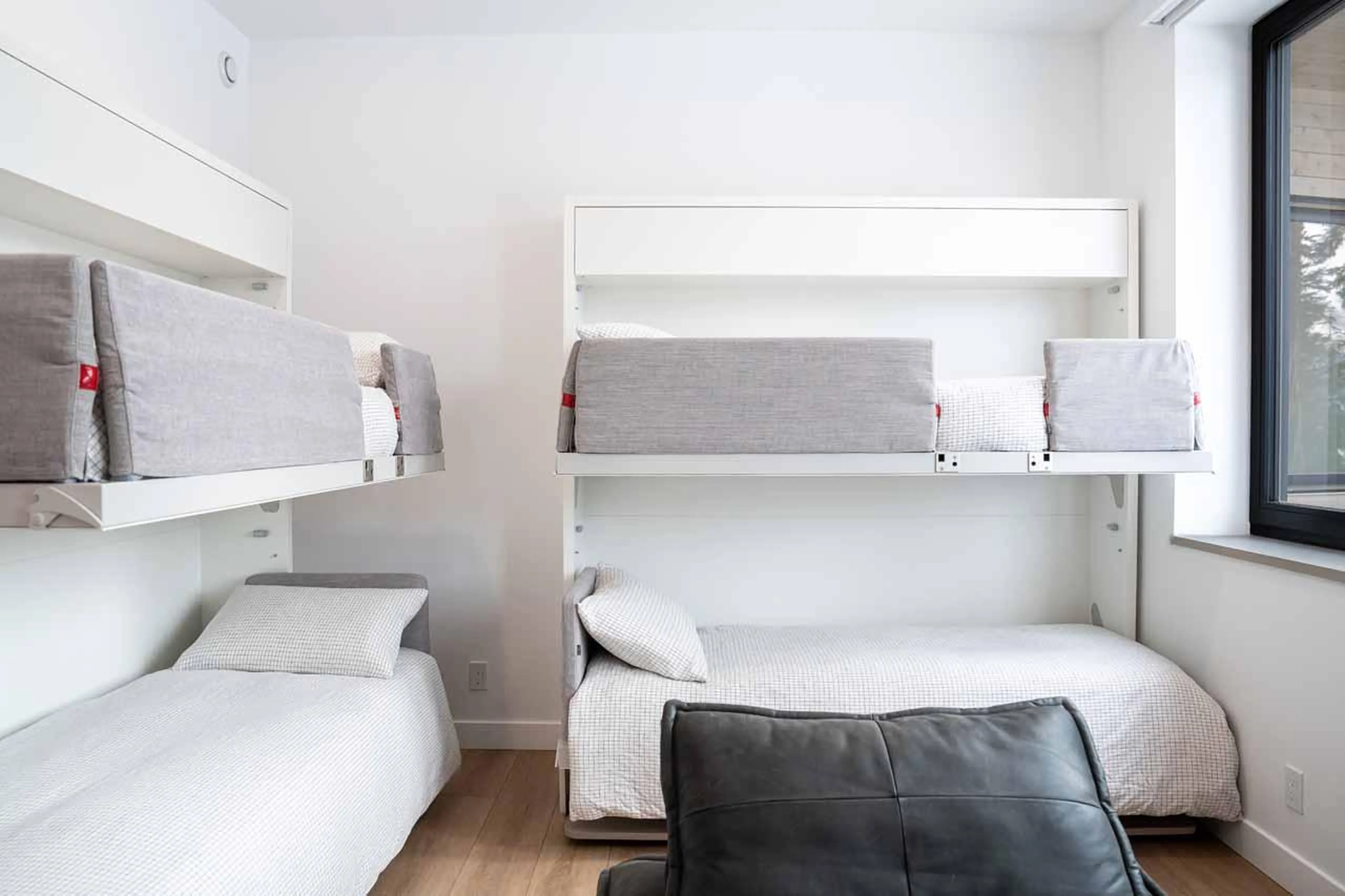 European fold-out bunkbeds at Arrowhead Lodge in Revelstoke