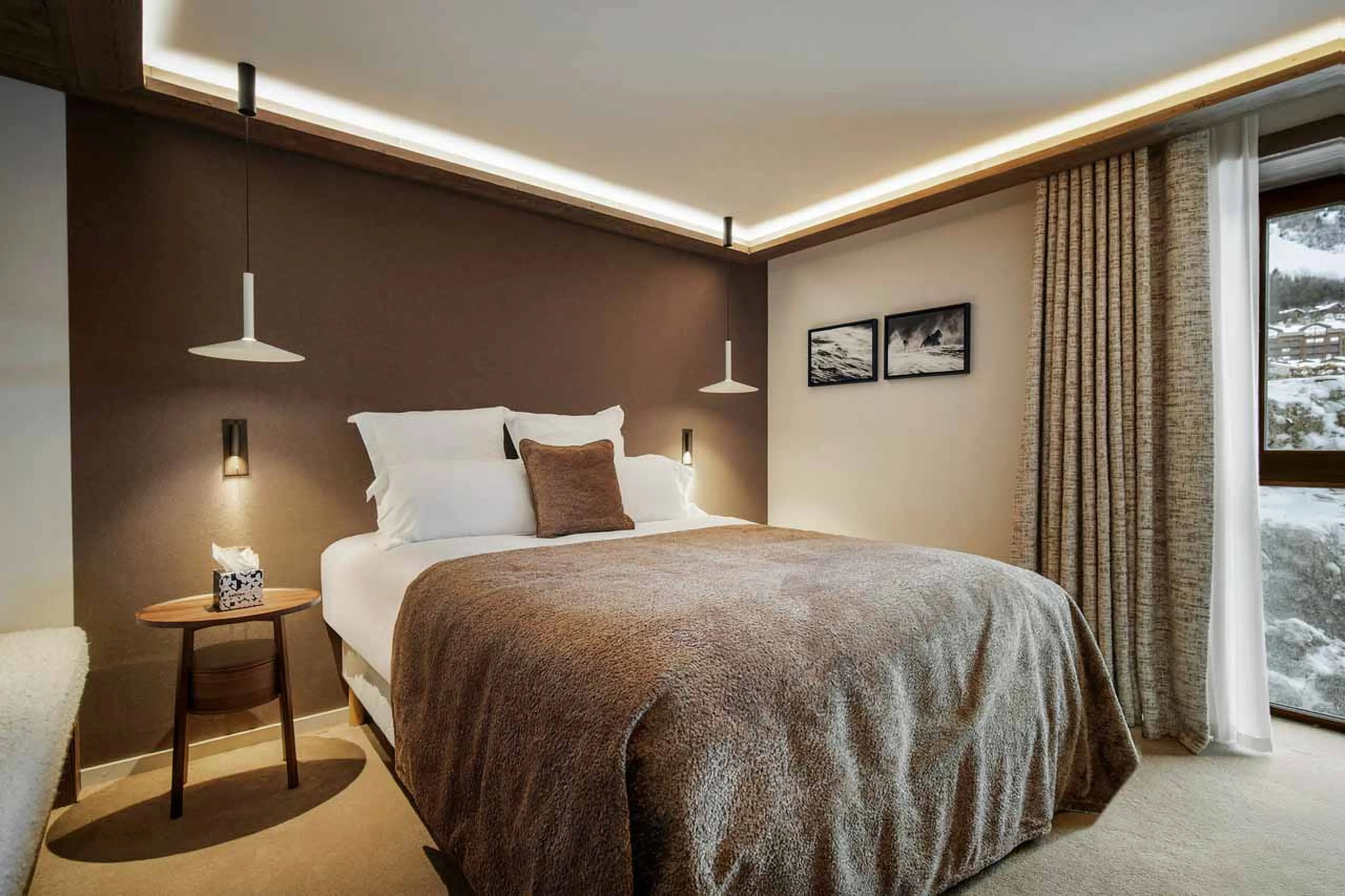 Bedroom two at Atmosphere Apartment 101, Courchevel 1850