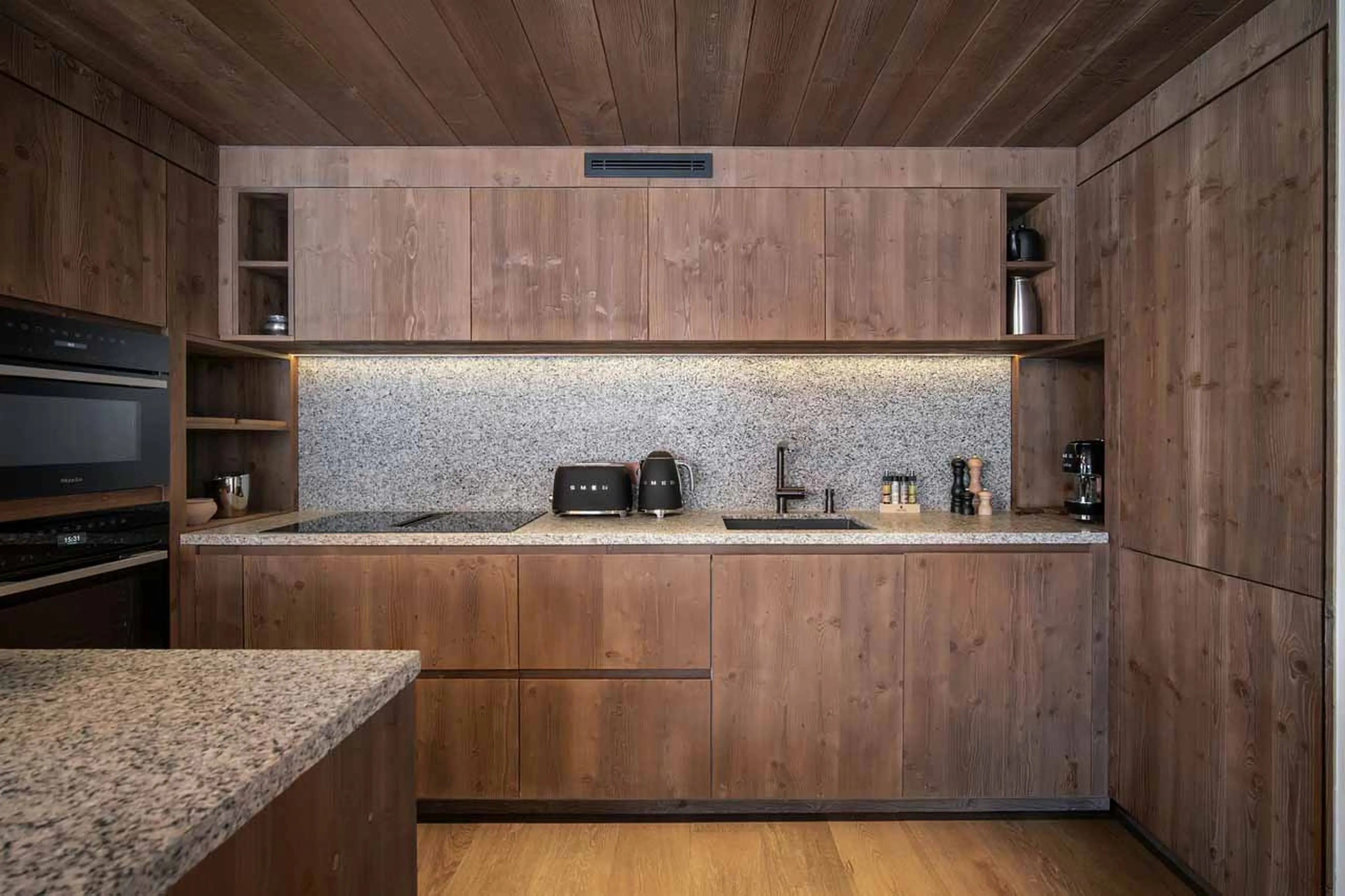 kitchen at Atmosphere Apartment 101, Courchevel 1850