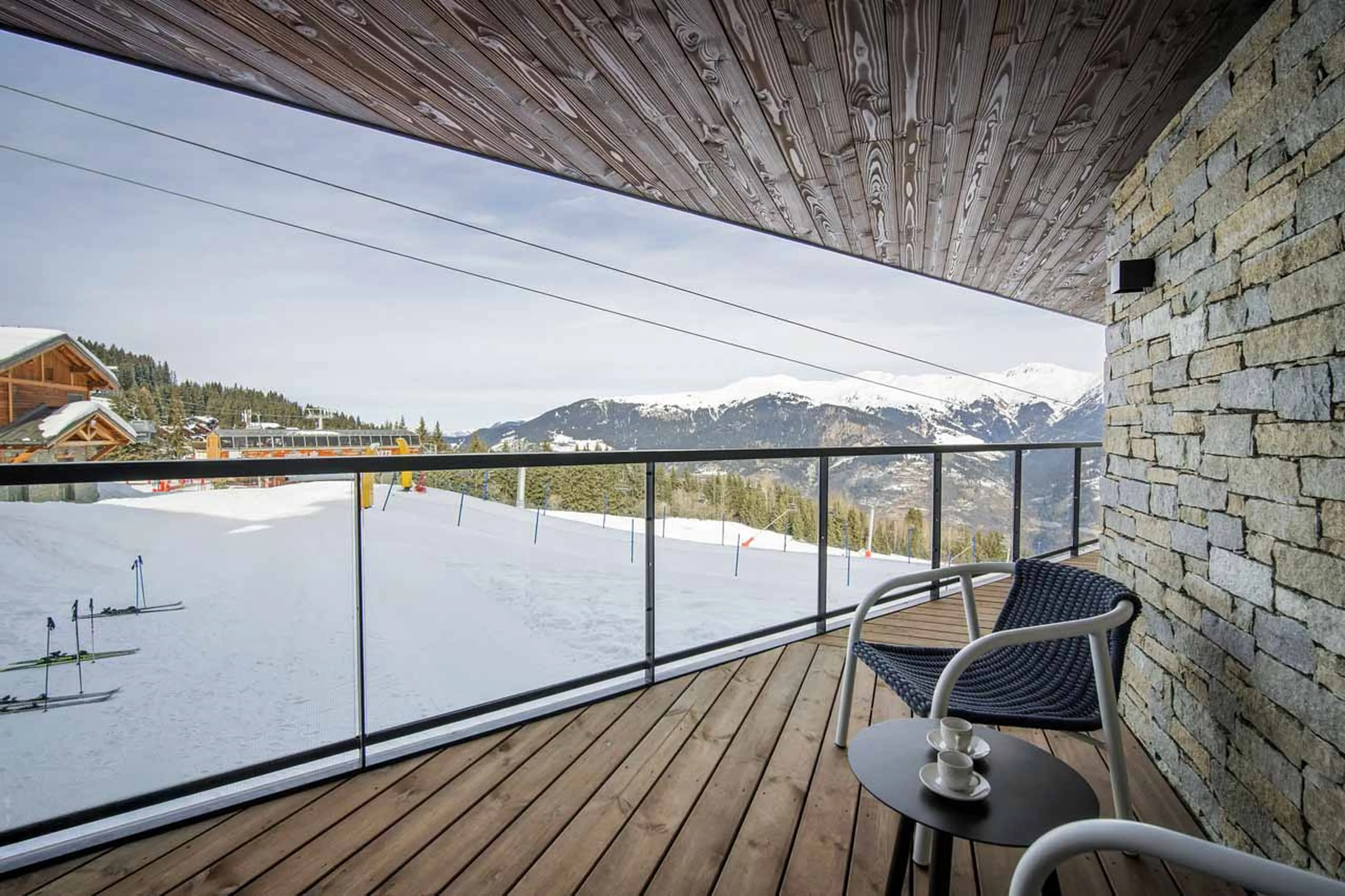 Terrace at Atmosphere Apartment 101, Courchevel 1850