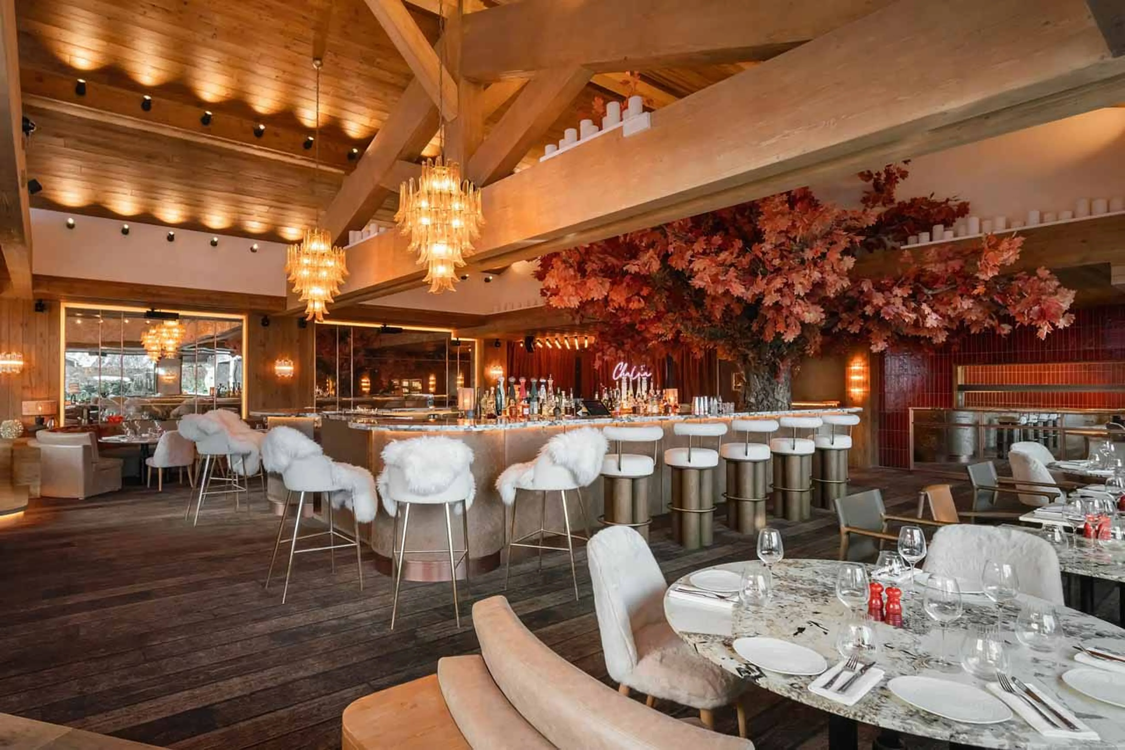 Restaurant at Atmosphere Apartment 102, Courchevel 1850