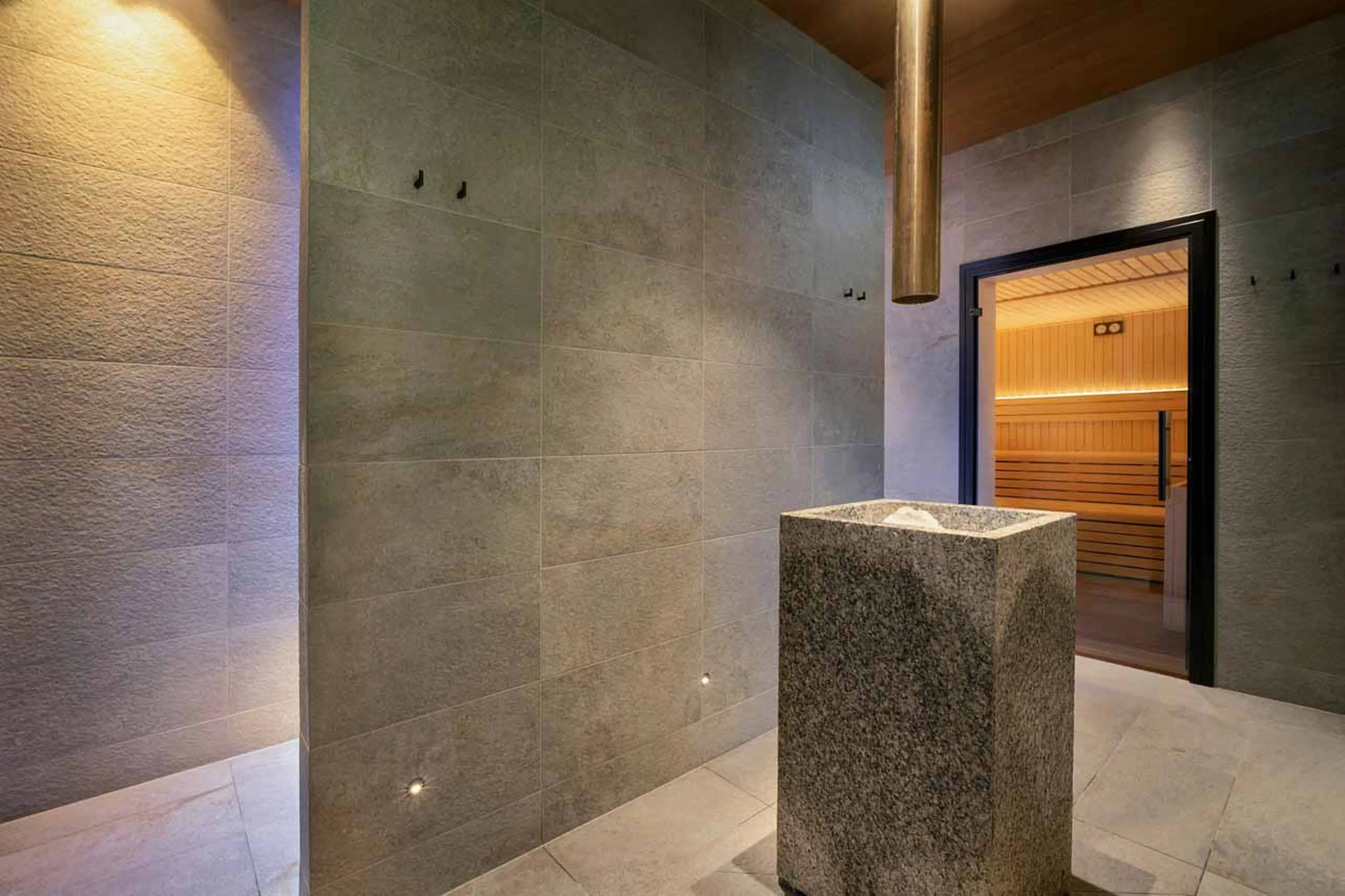 Ice fountain at Atmosphere Apartment 401, Courchevel 1850