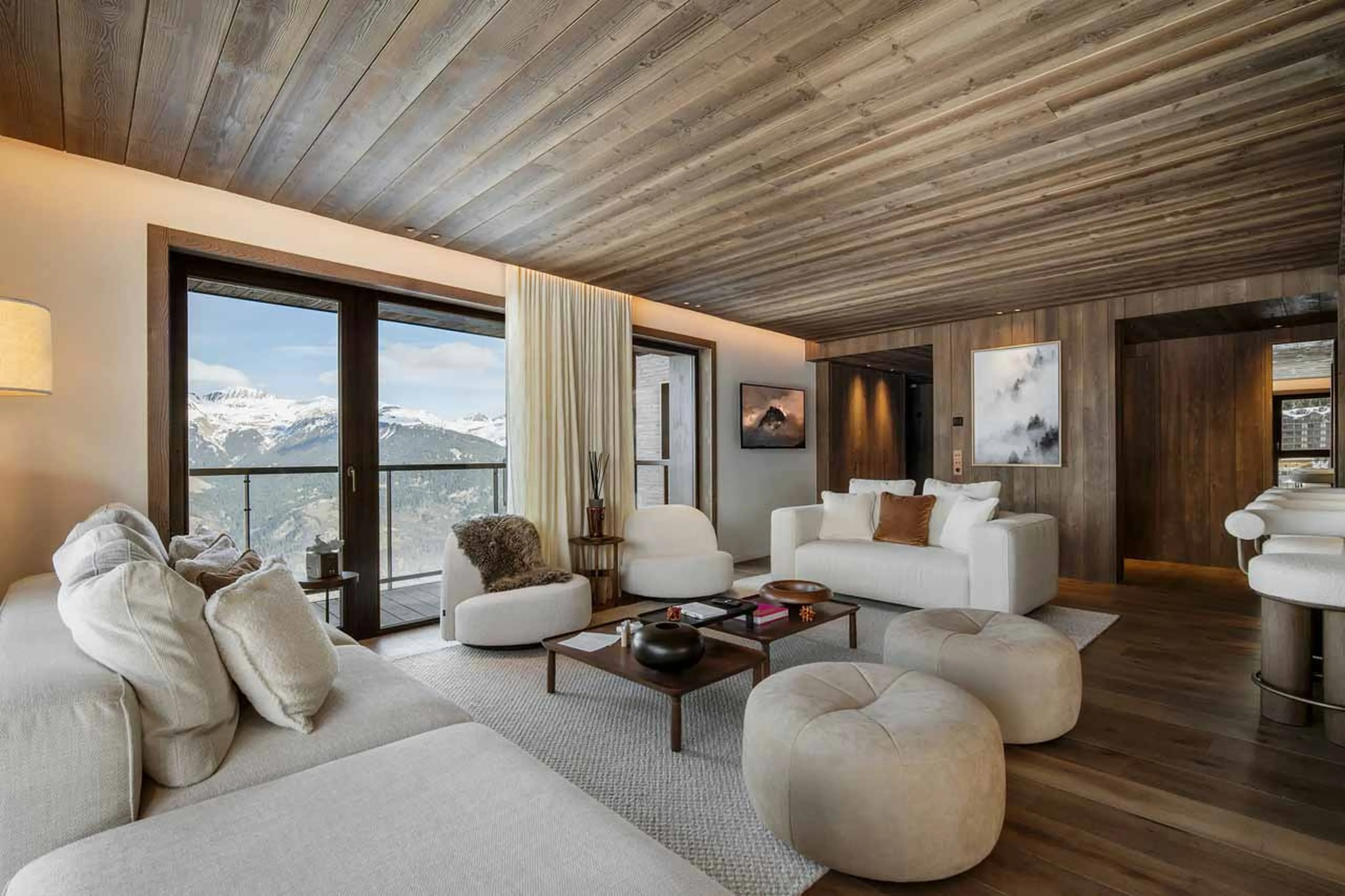 Living area in Apartment Atmosphere 901, Courchevel 1850