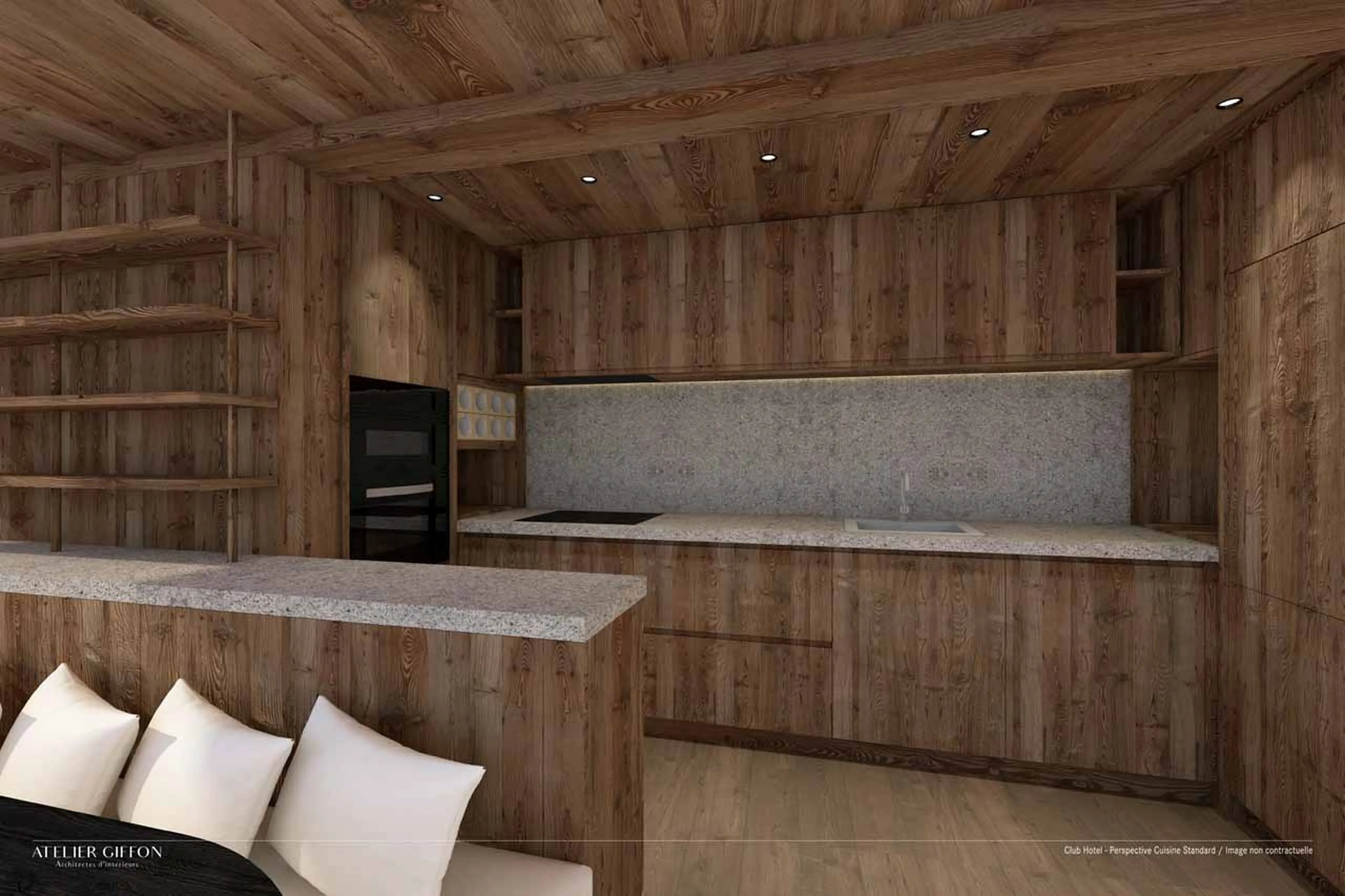 Kitchen in Apartment Atmosphere 901, Courchevel 1850