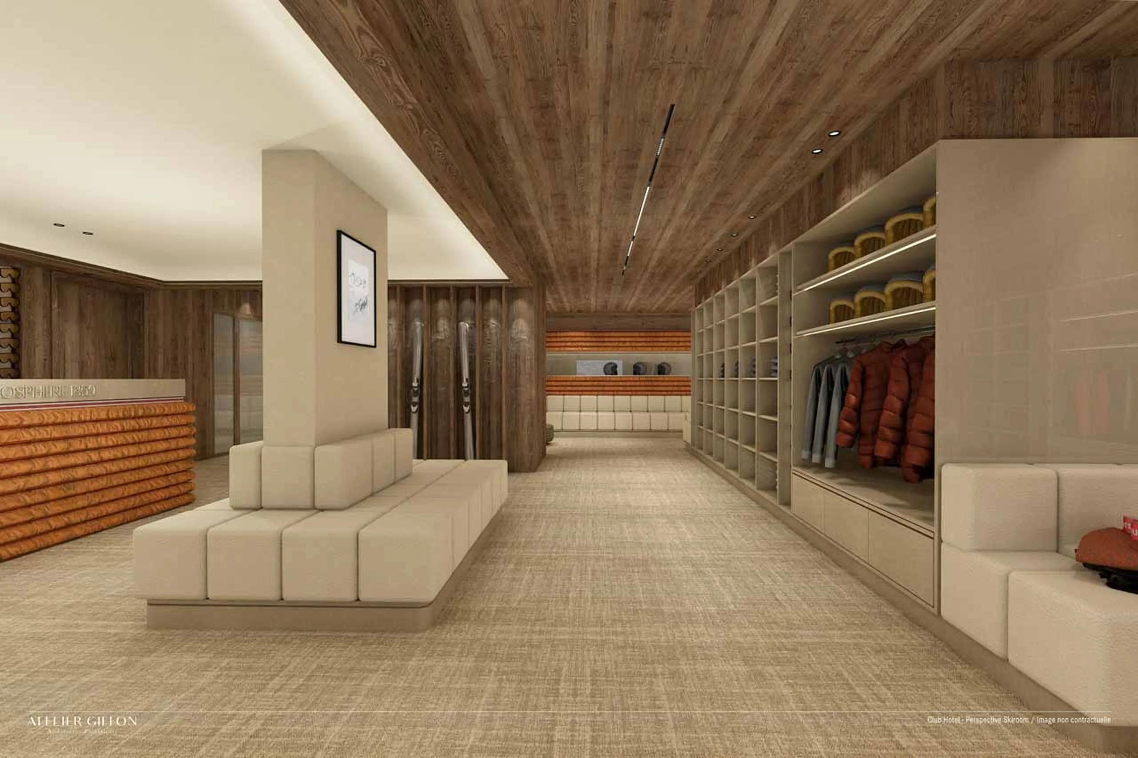 Ski room in Apartment Atmosphere 901, Courchevel 1850
