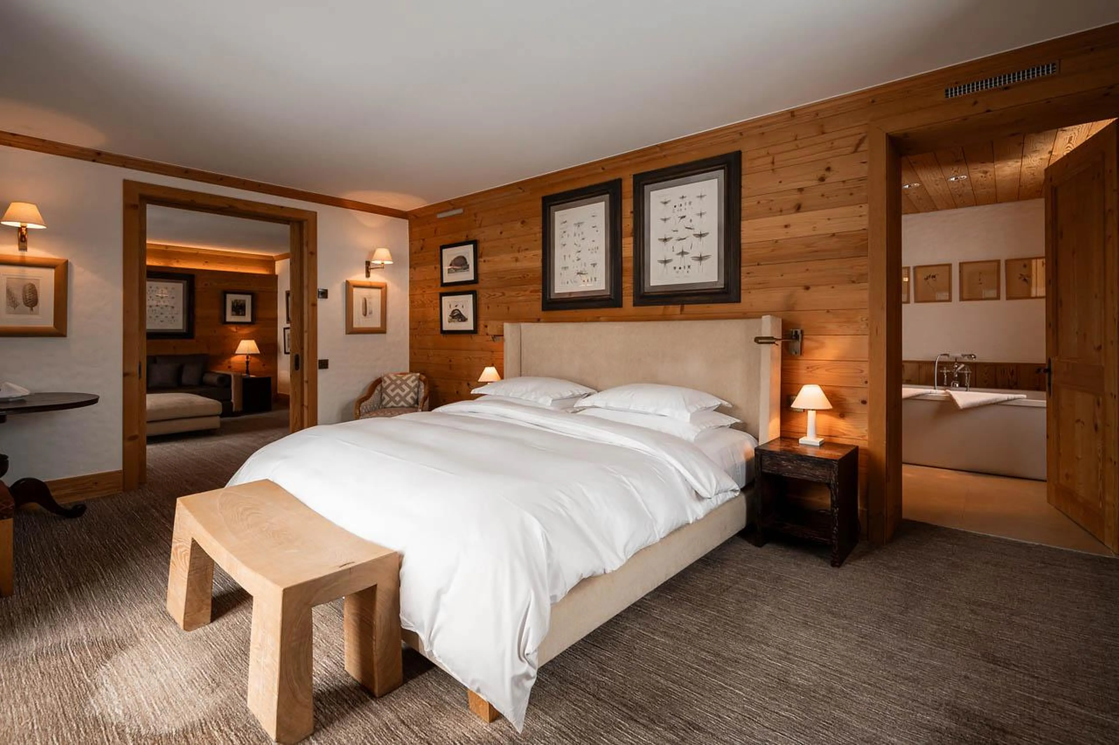 Bedroom two at Aurelio Club Chalet in Lech