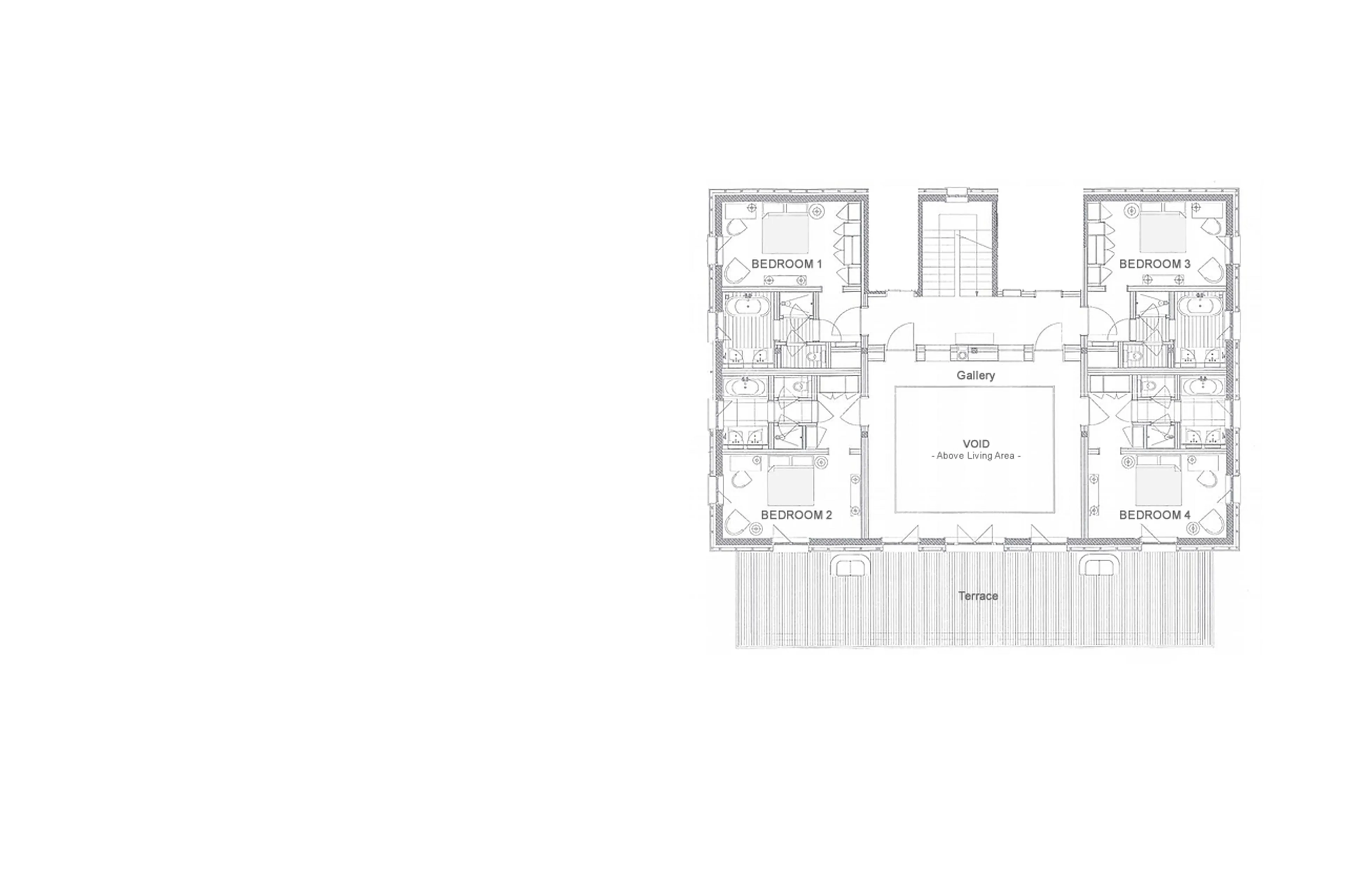 Level 1 floor plan of Aurelio Club Chalet in Lech