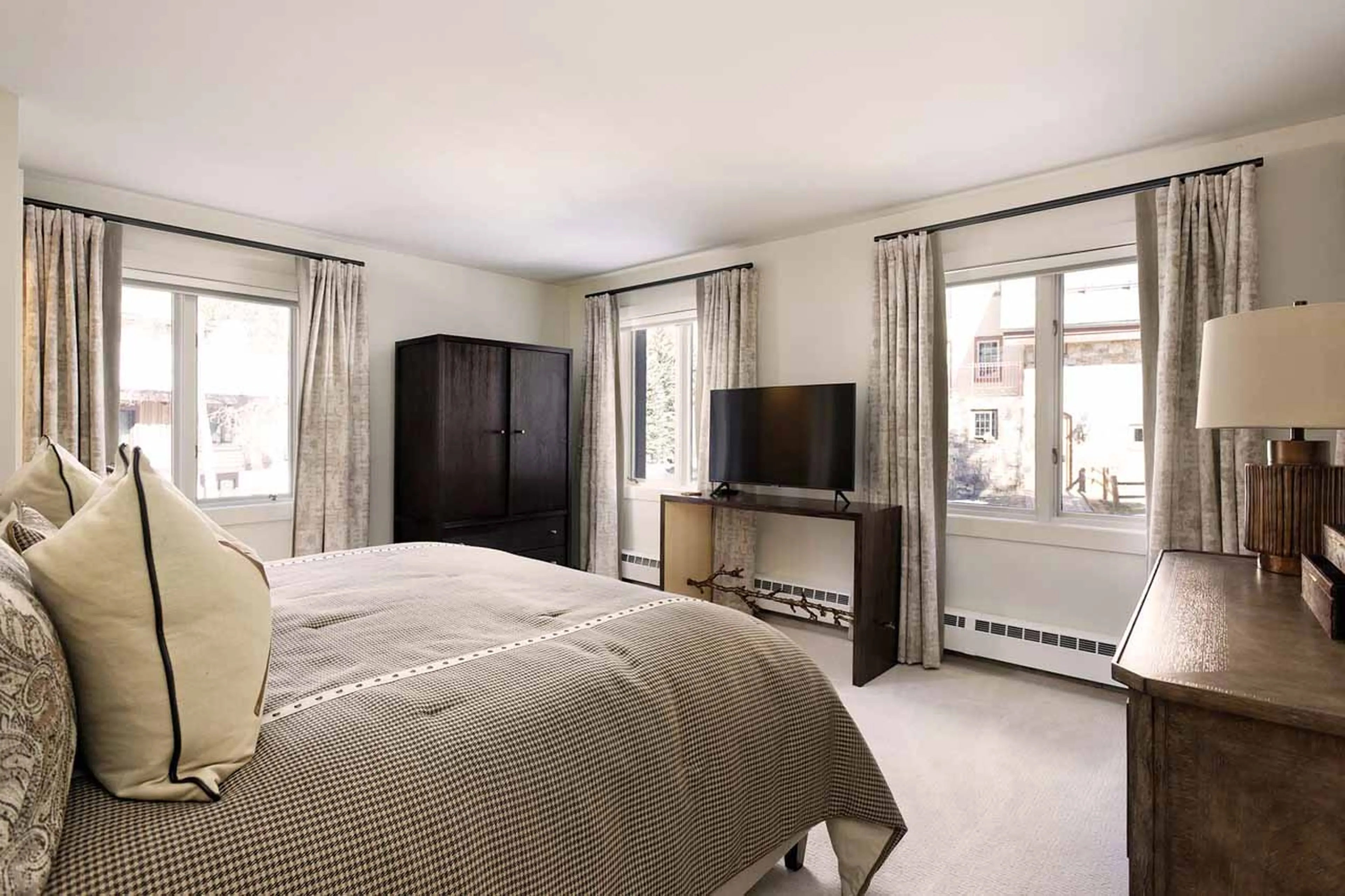 TV in bedroom three at Avanti Chalet in Vail