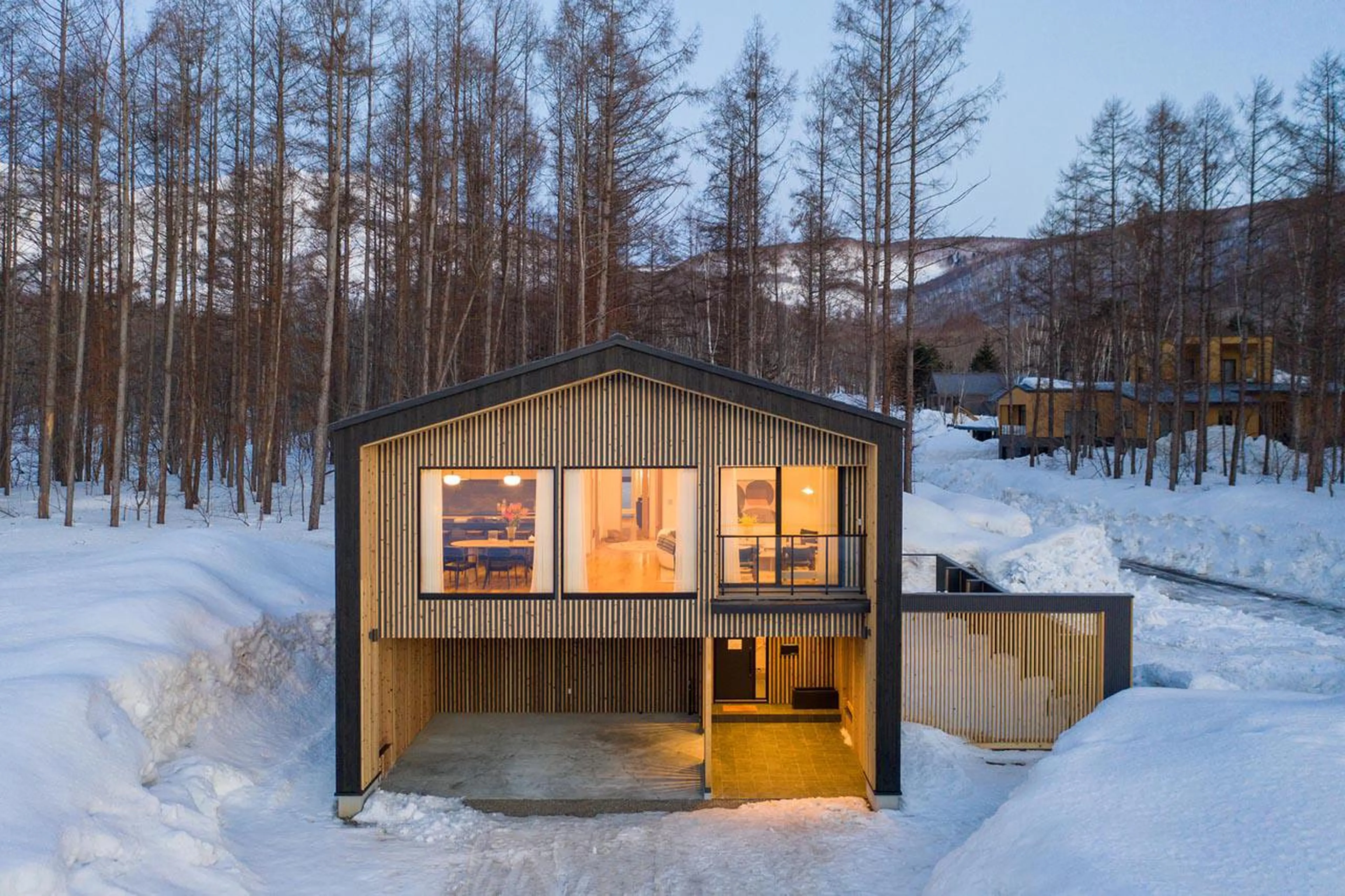 Exterior of Awayuki Villa in Niseko