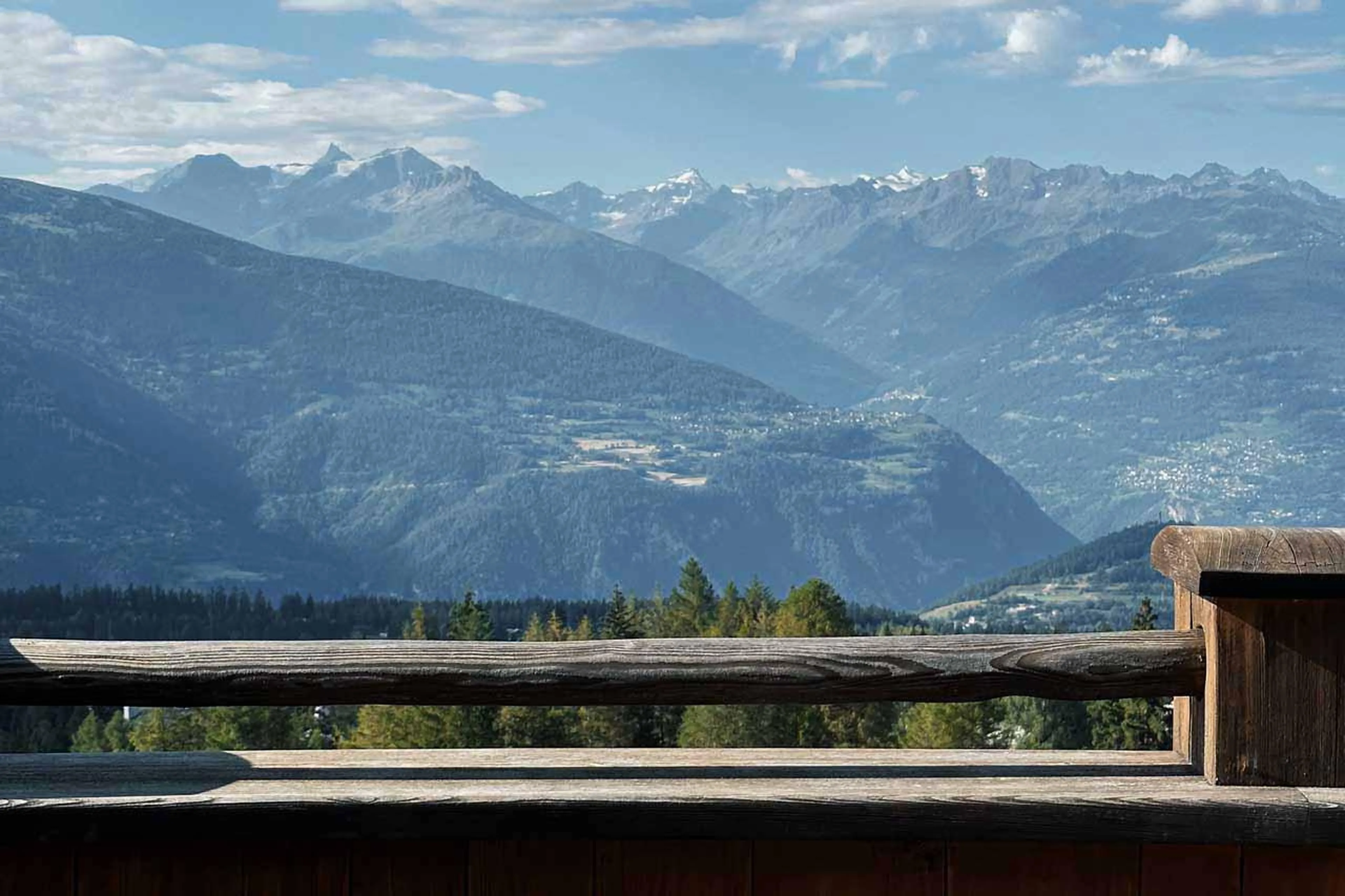 Balcony view in Prestige Apartment LeCrans